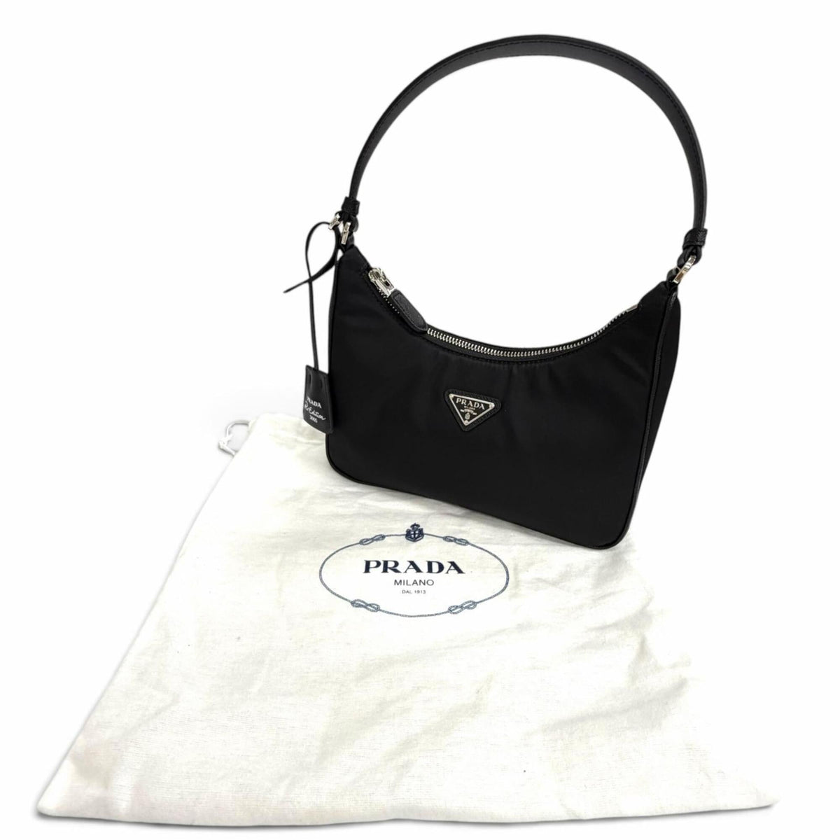 Prada Black Nylon Handbag (Pre-Owned)