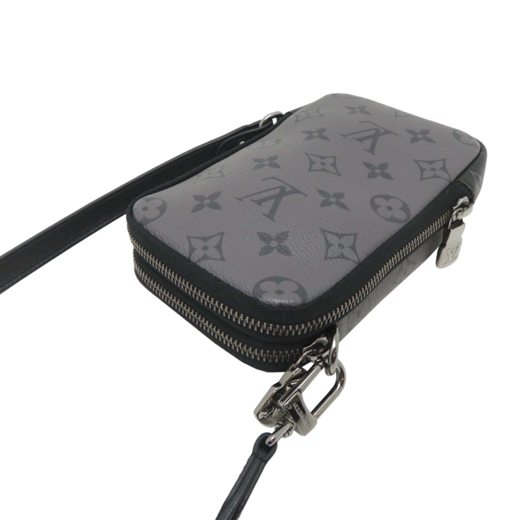 Louis Vuitton Black Gray Monogram Eclipse Shoulder Bag (Pre-Owned)