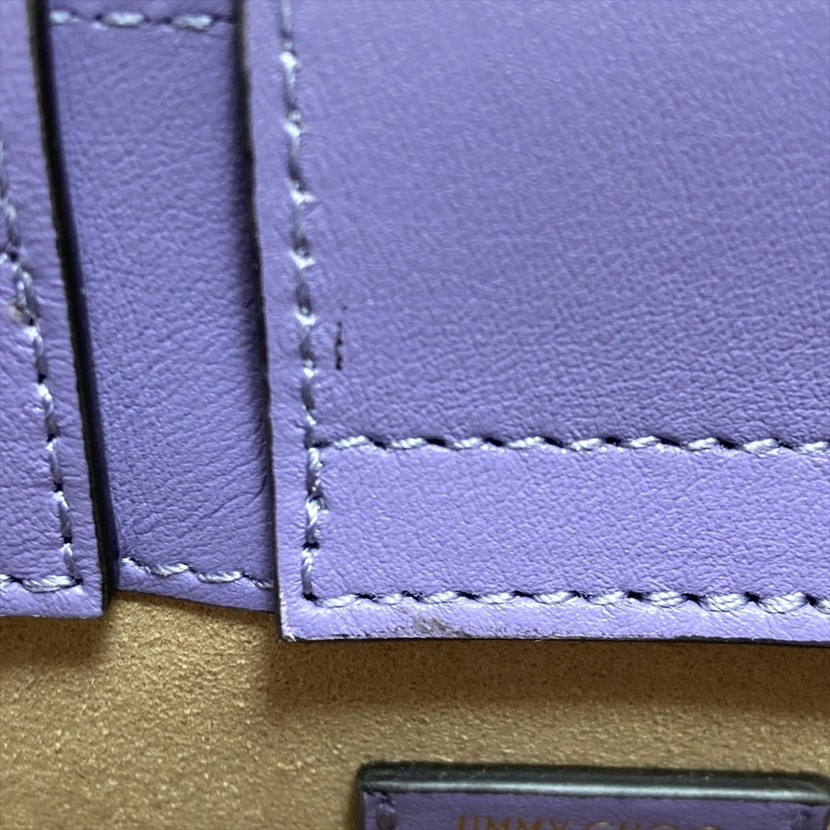 Jimmy Choo Purple Leather Shoulder Bag Tote Bag (Pre-Owned)