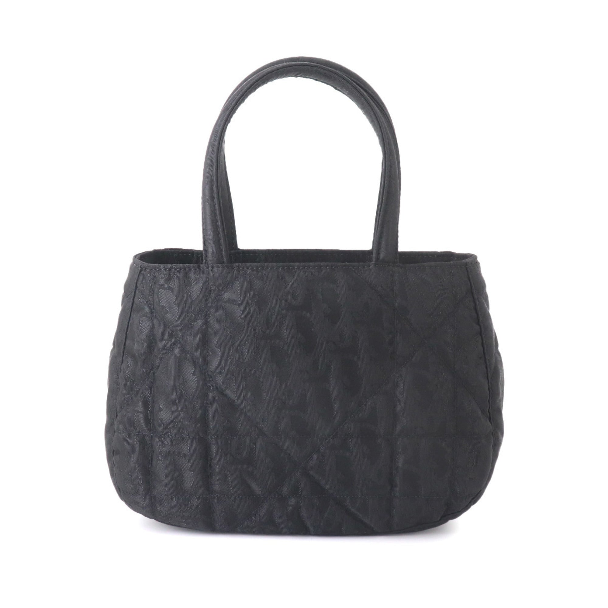 Christian Dior Trotter Black Nylon Leather Handbag (Pre-Owned)