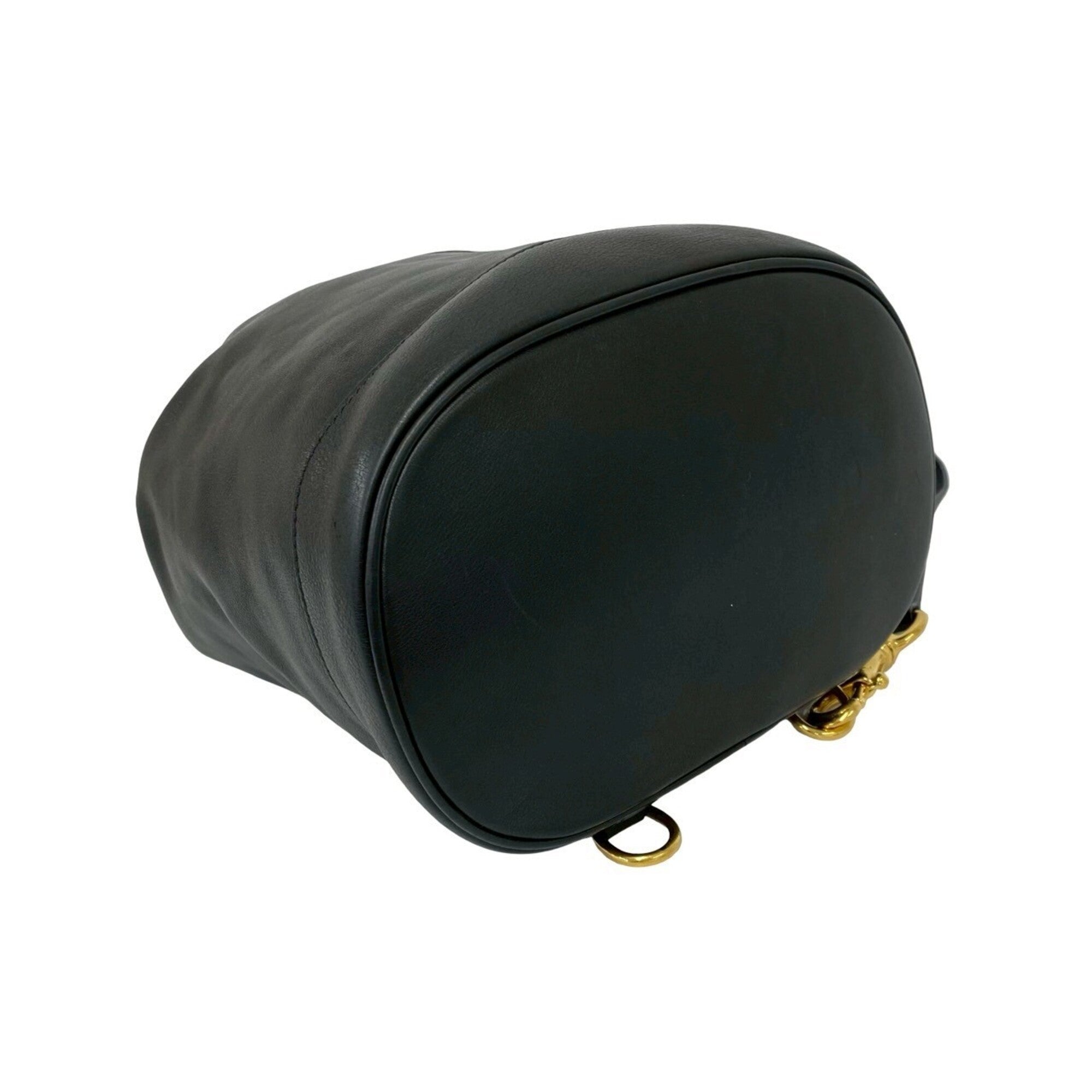 Gucci Black Leather Shoulder Bag Sling Bag (Pre-Owned)