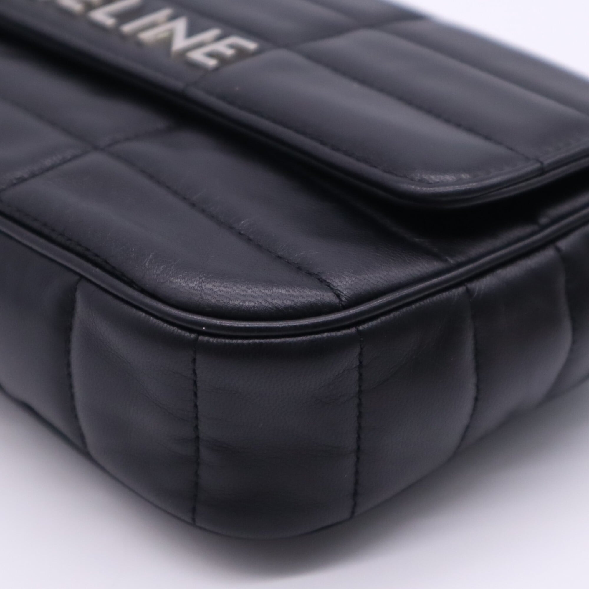 Celine Black Leather Shoulder Bag (Pre-Owned)
