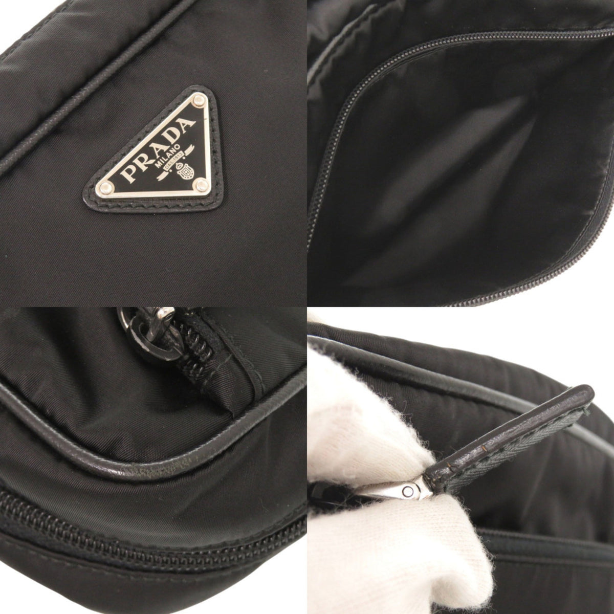 Prada Black Nylon Pouch (Pre-Owned)