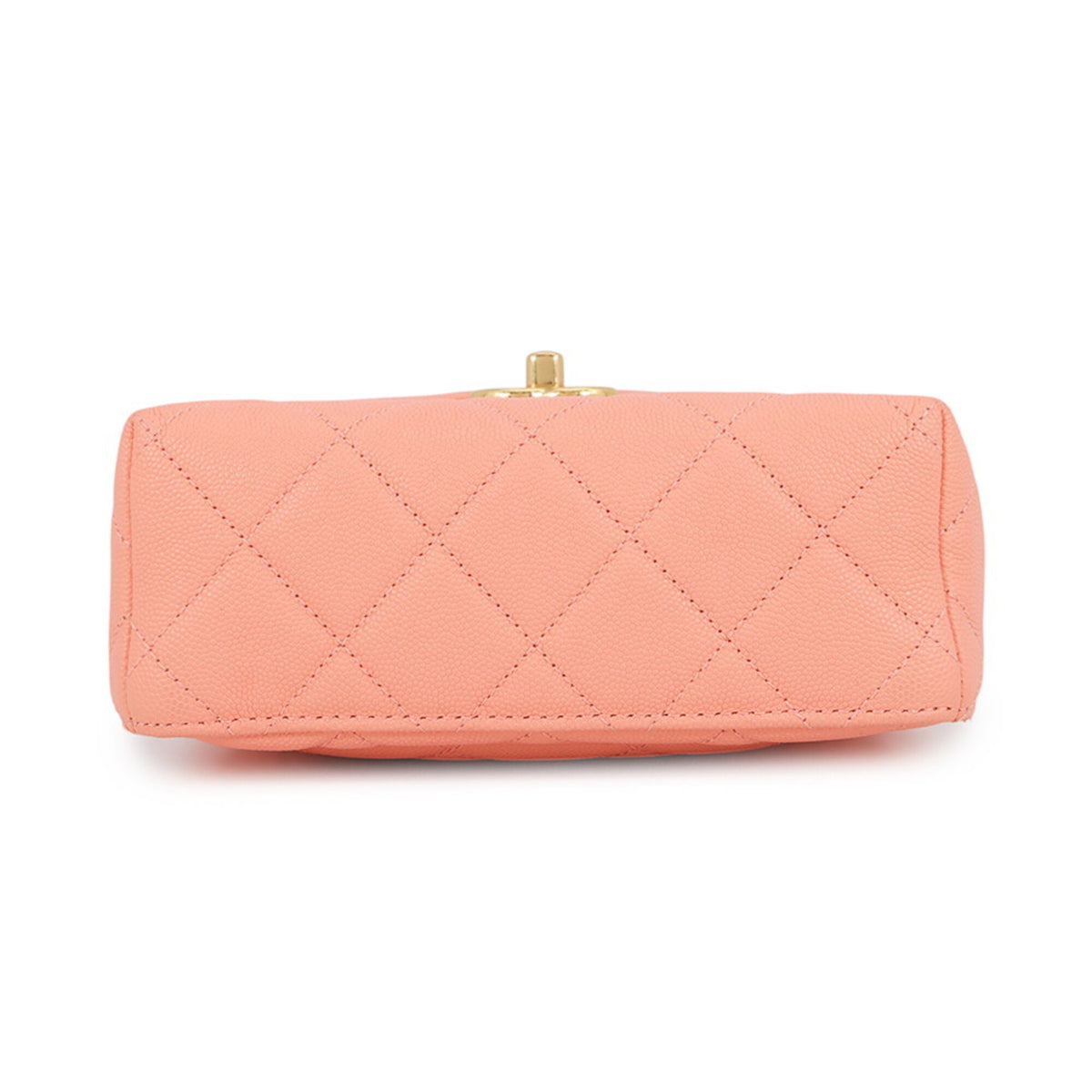 Chanel Matelasse Salmon Pink Grained Calfskin Handbag Shoulder Bag (Pre-Owned)