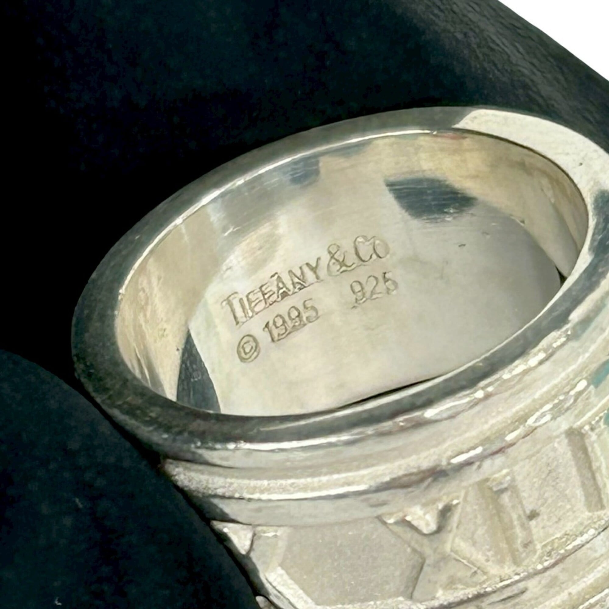 Tiffany Silver Silver 925 Band Ring (Pre-Owned)