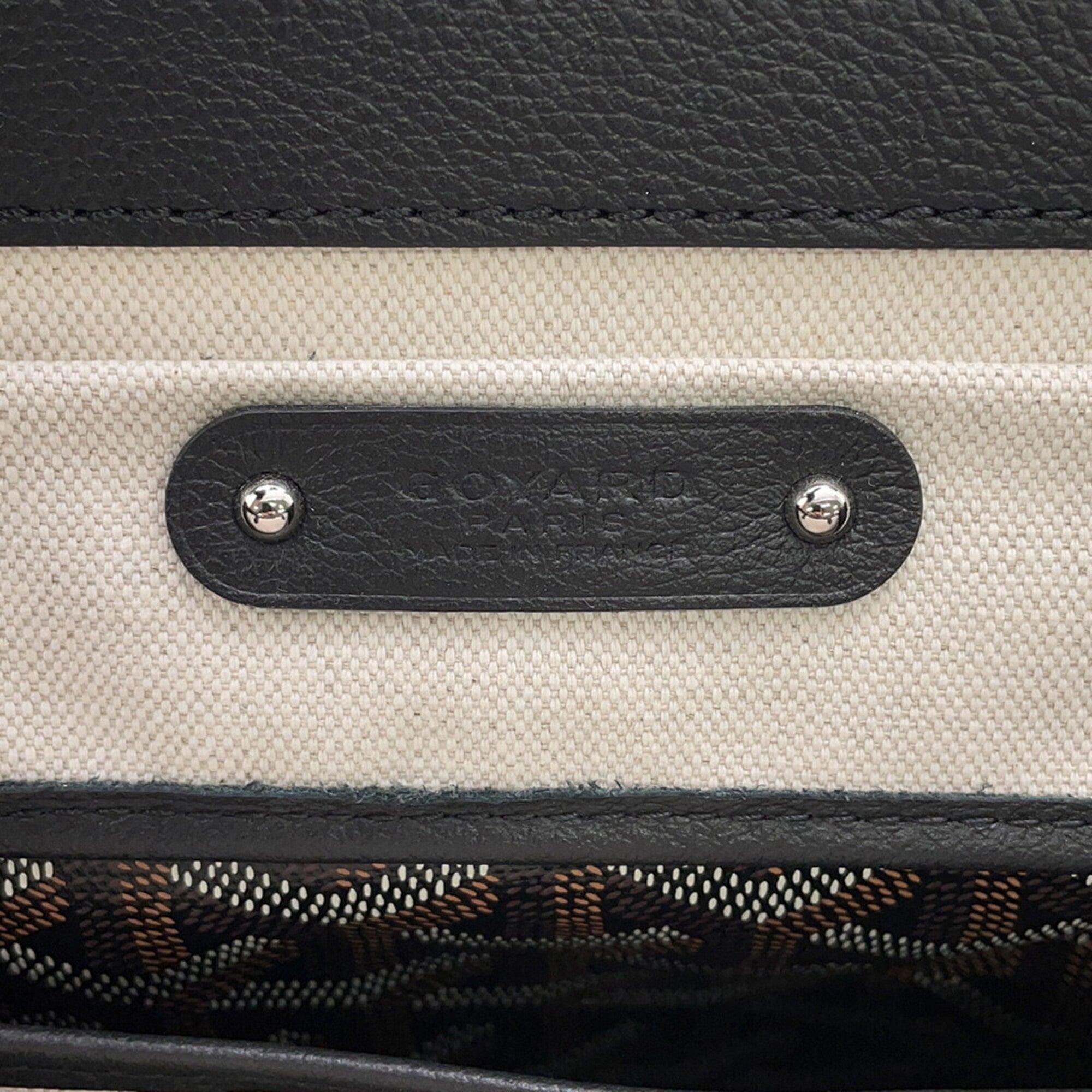 Goyard Black Leather Handbag (Pre-Owned)