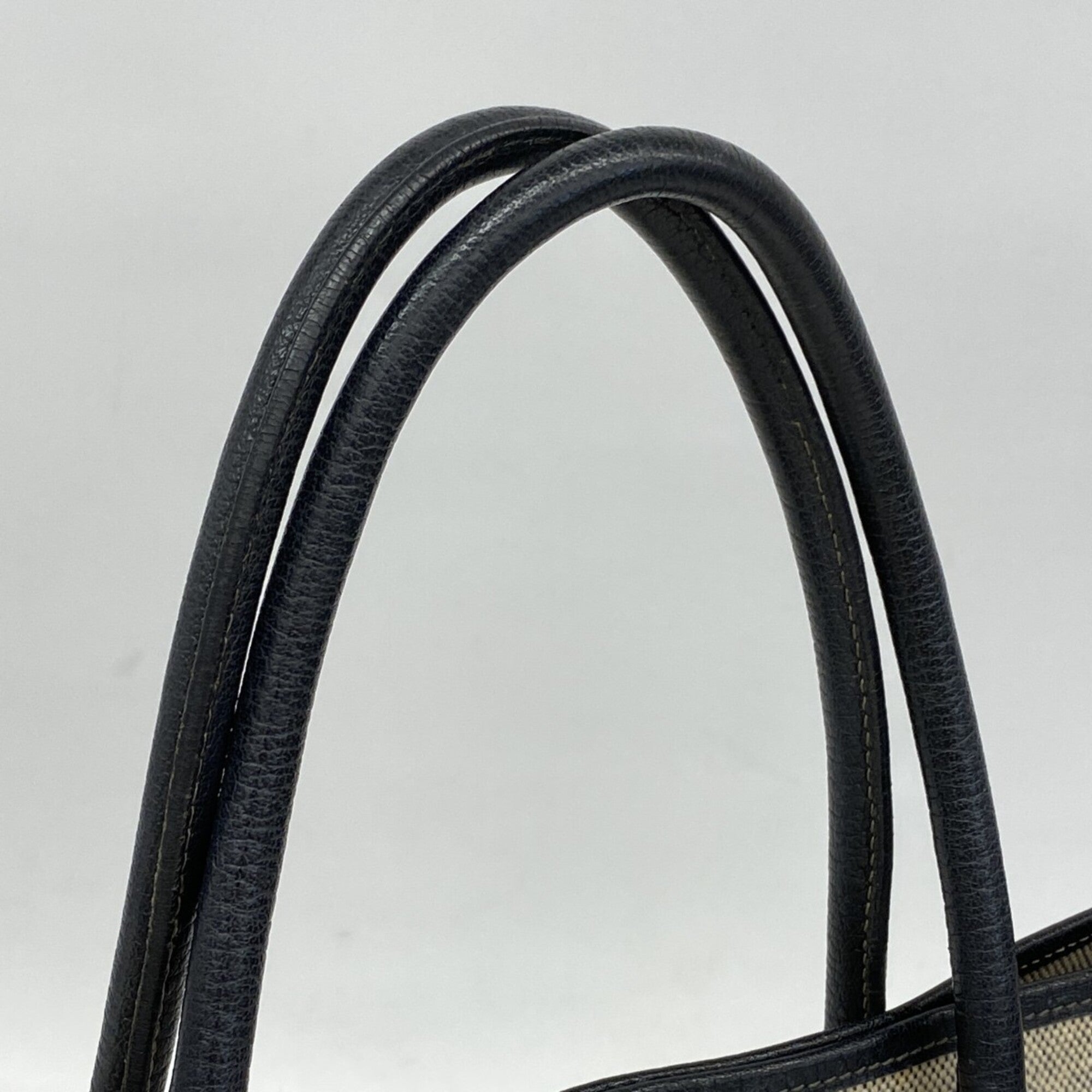Hermes Black Toile H Tote Bag (Pre-Owned)