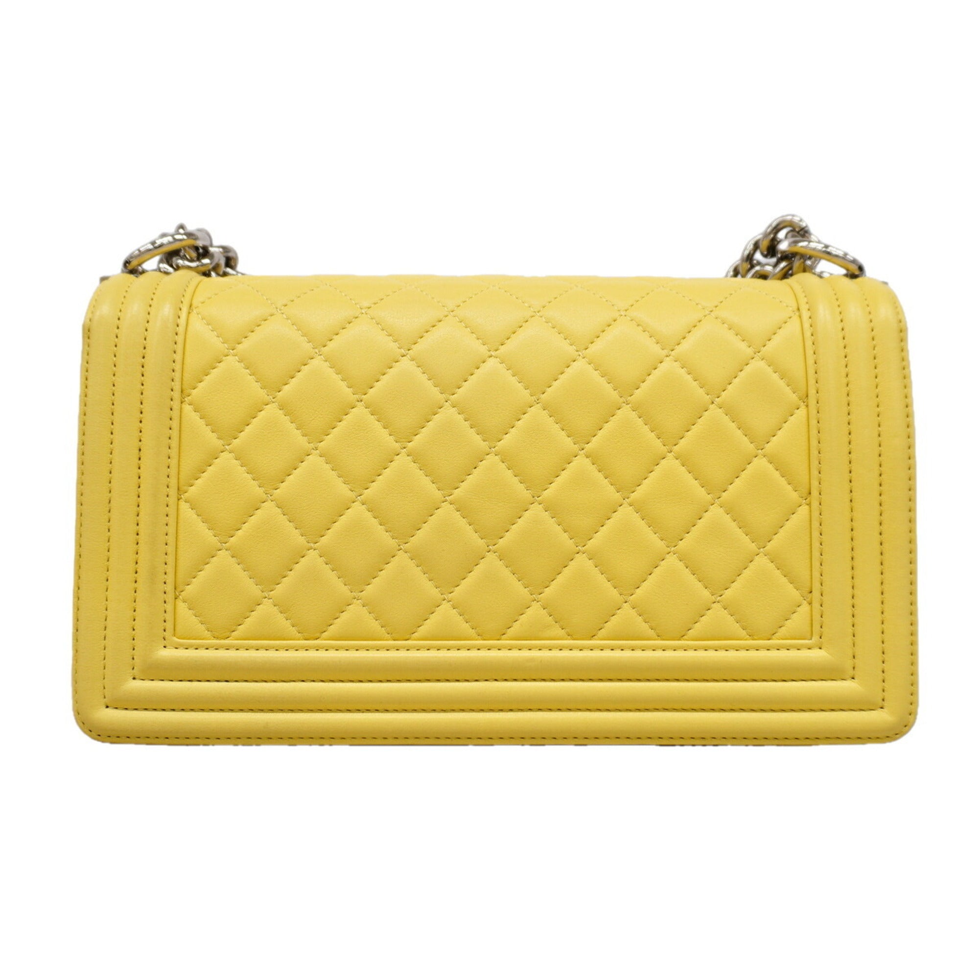 Chanel Yellow Leather Shoulder Bag (Pre-Owned)