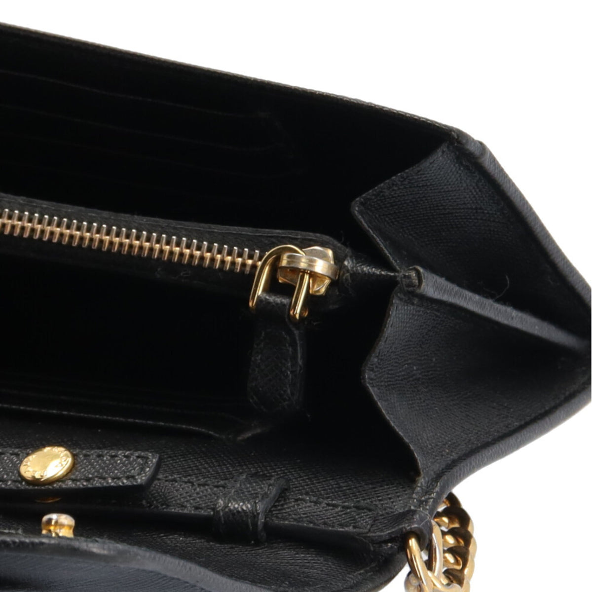 Prada Black Nero Leather Shoulder Bag (Pre-Owned)