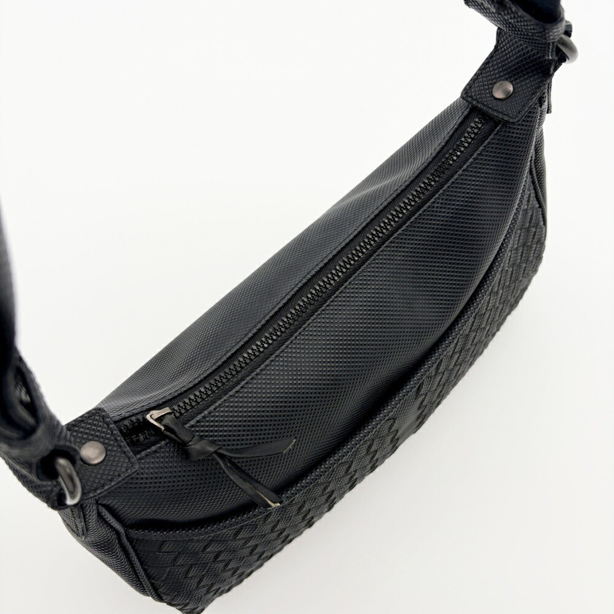 Bottega Veneta Black Pvc Shoulder Bag (Pre-Owned)