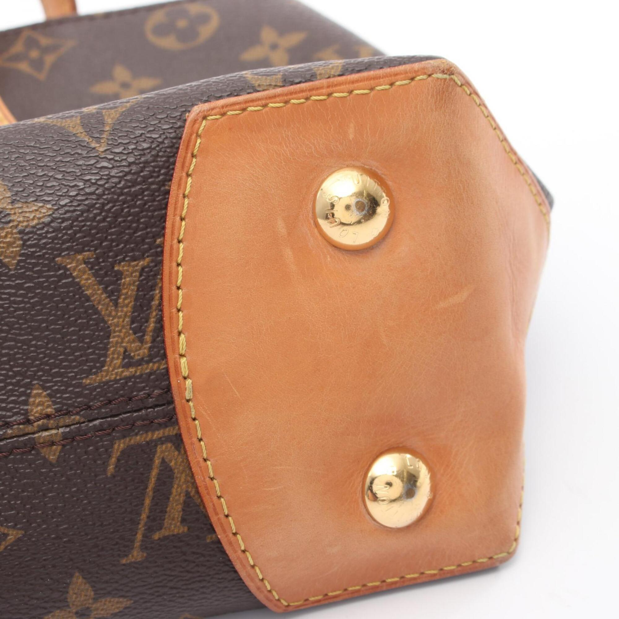 Louis Vuitton Brown Coated Canvas Pvc Monogram Leather Handbag (Pre-Owned)