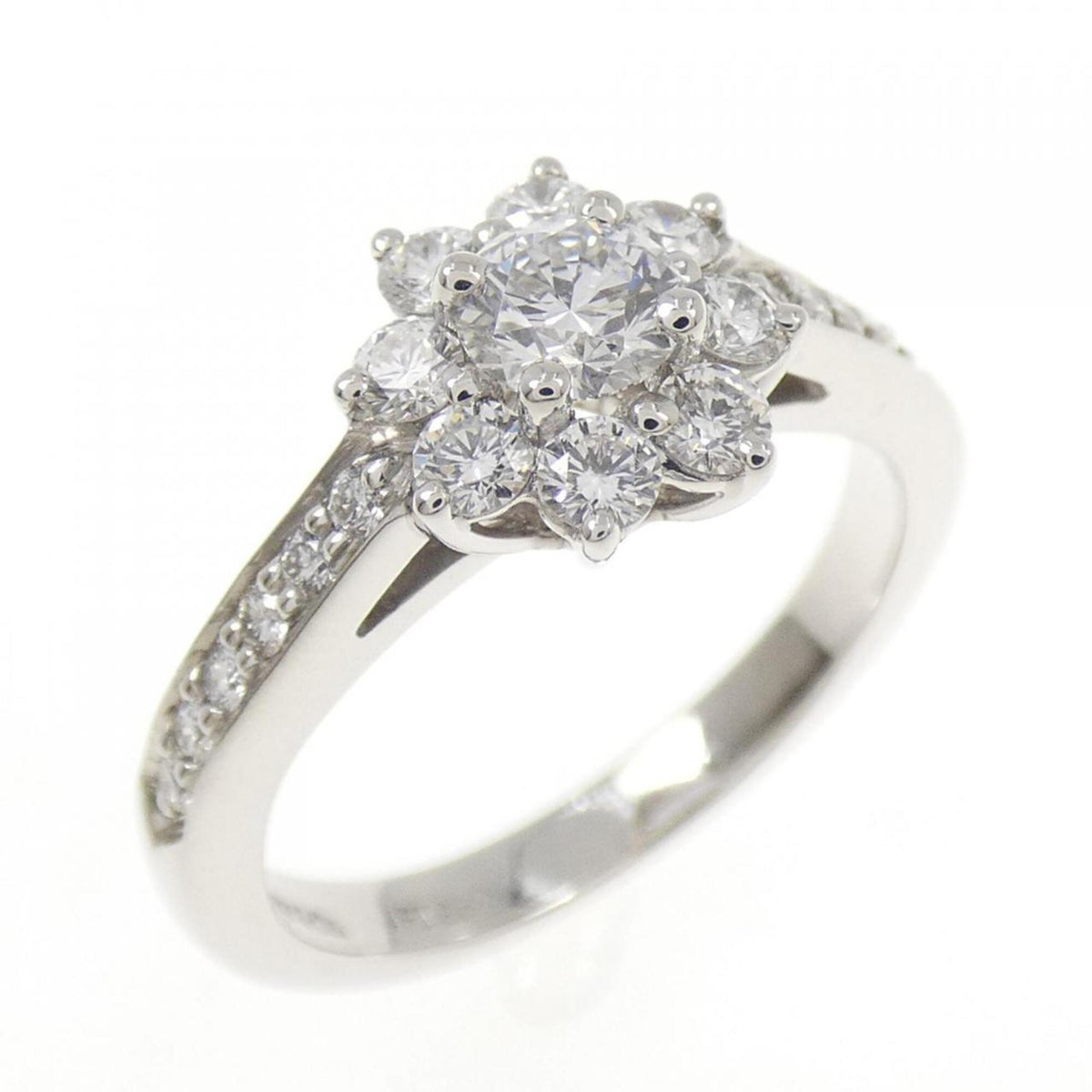 Tiffany Platinum Platinum 950 Band Ring (Pre-Owned)