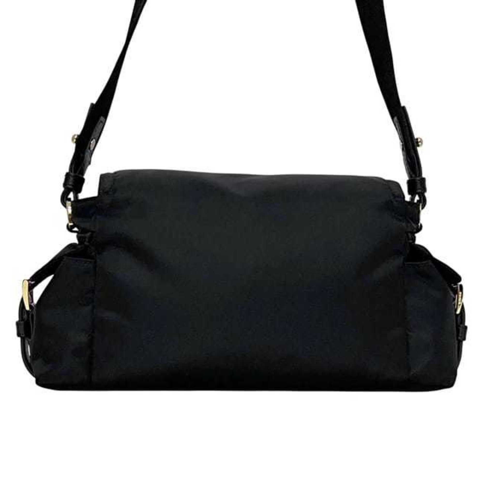 Prada Black Nero Nylon Shoulder Bag (Pre-Owned)