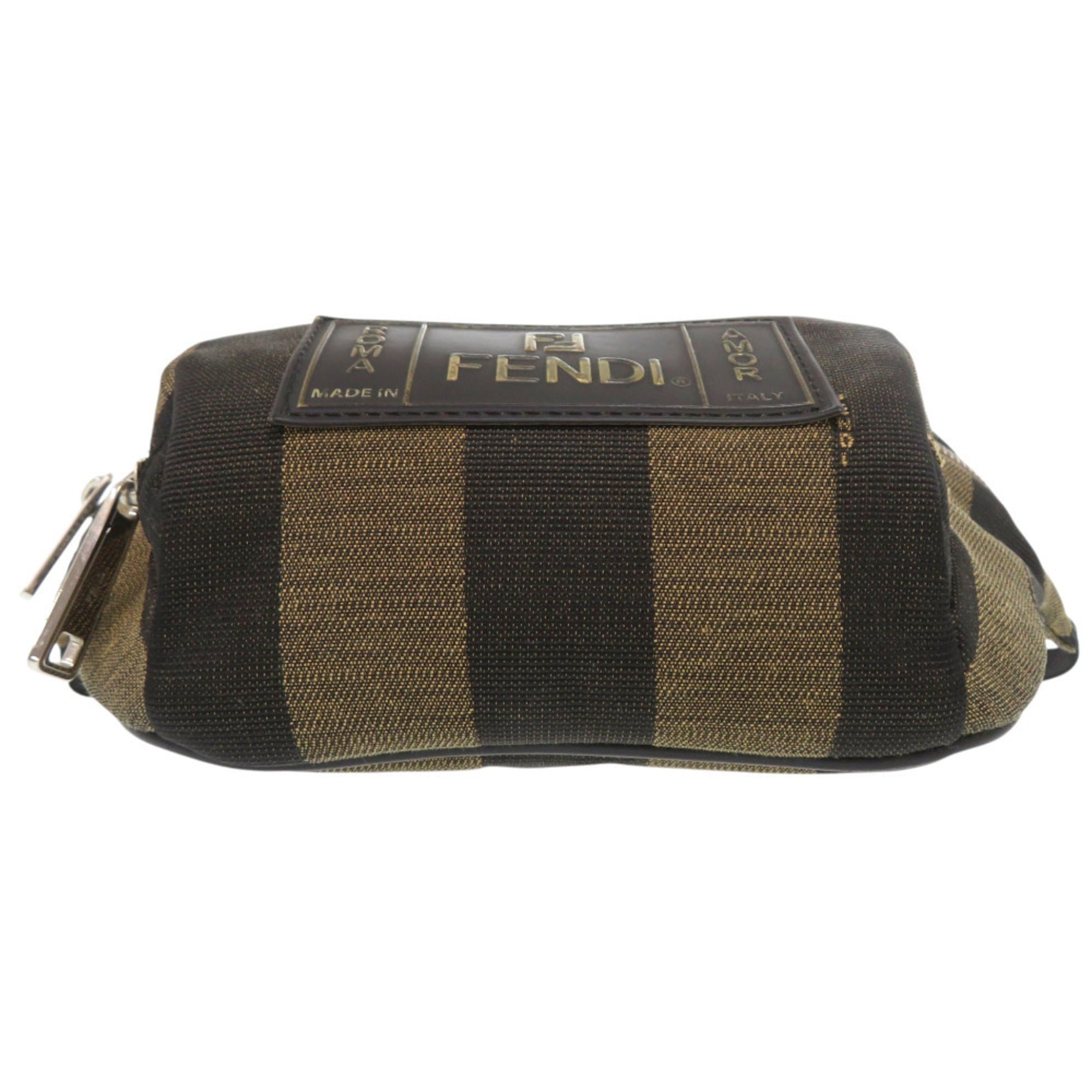 Fendi Brown Canvas Sling Bag (Pre-Owned)