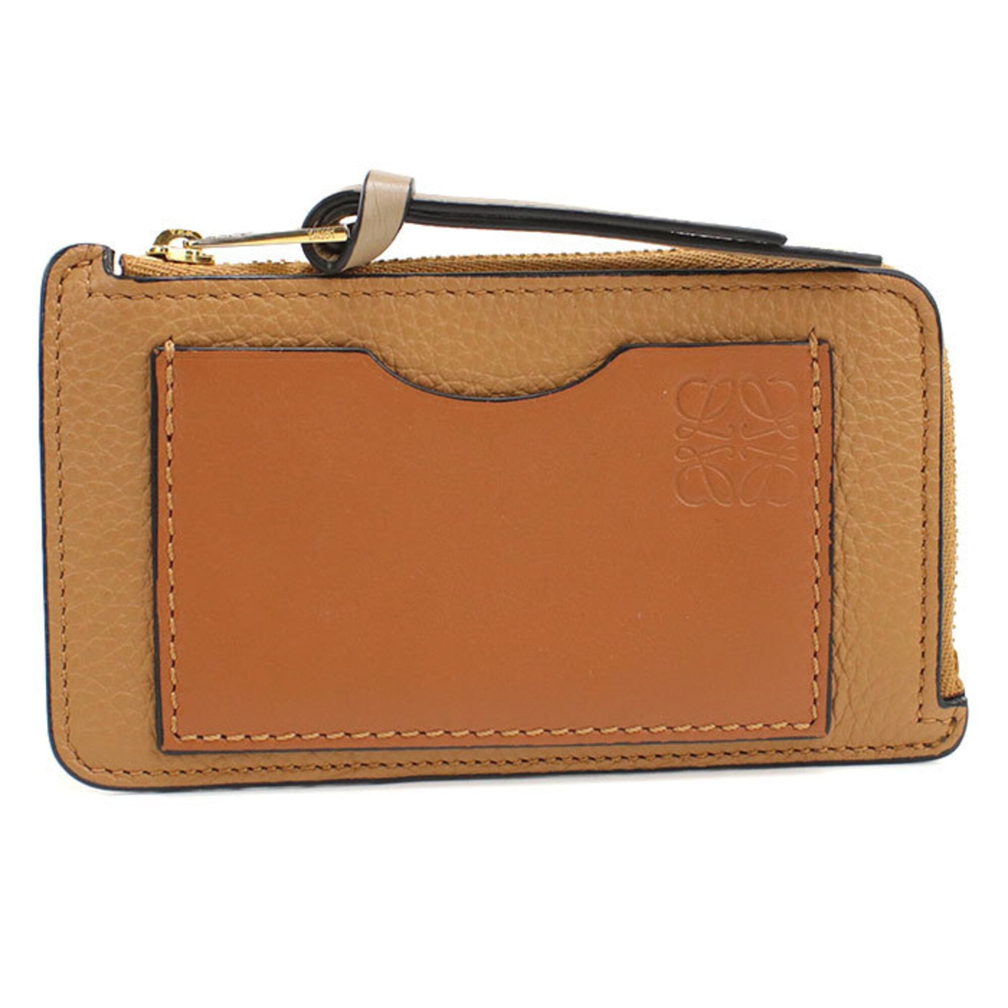 Loewe Brown Leather Coin Purse/Coin Case (Pre-Owned)