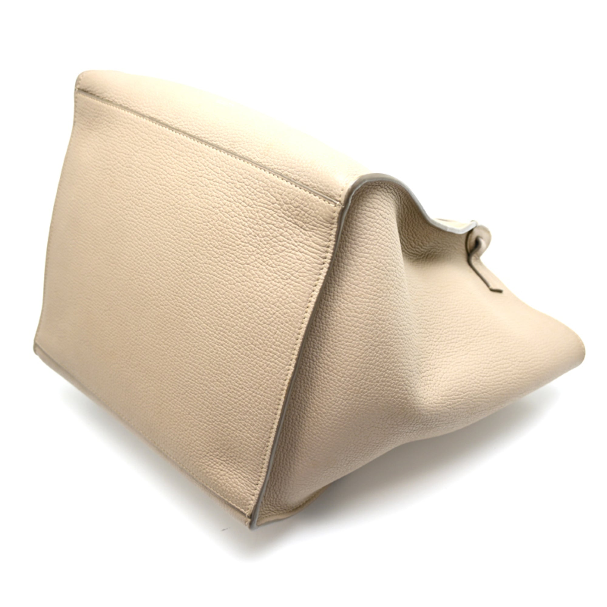 Celine Beige Leather Handbag Shoulder Bag (Pre-Owned)