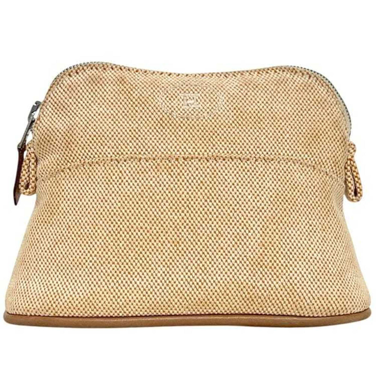Hermes Beige Toile H Pouch (Pre-Owned)