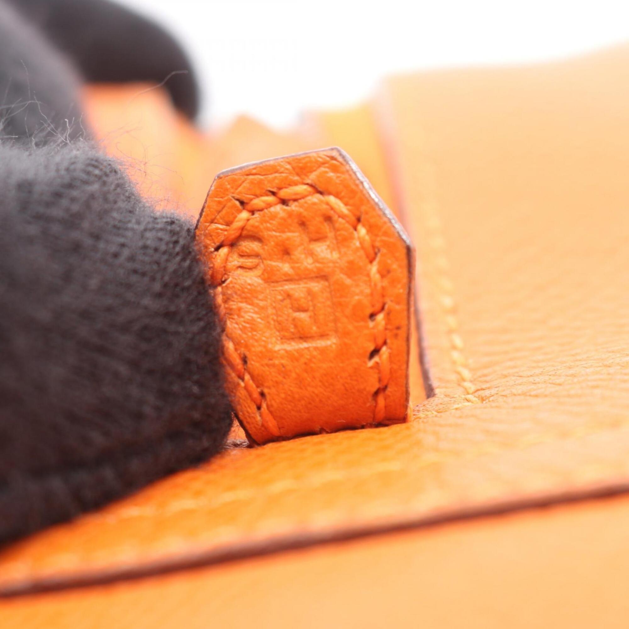 Hermes Orange Epsom Leather Leather Handbag (Pre-Owned)