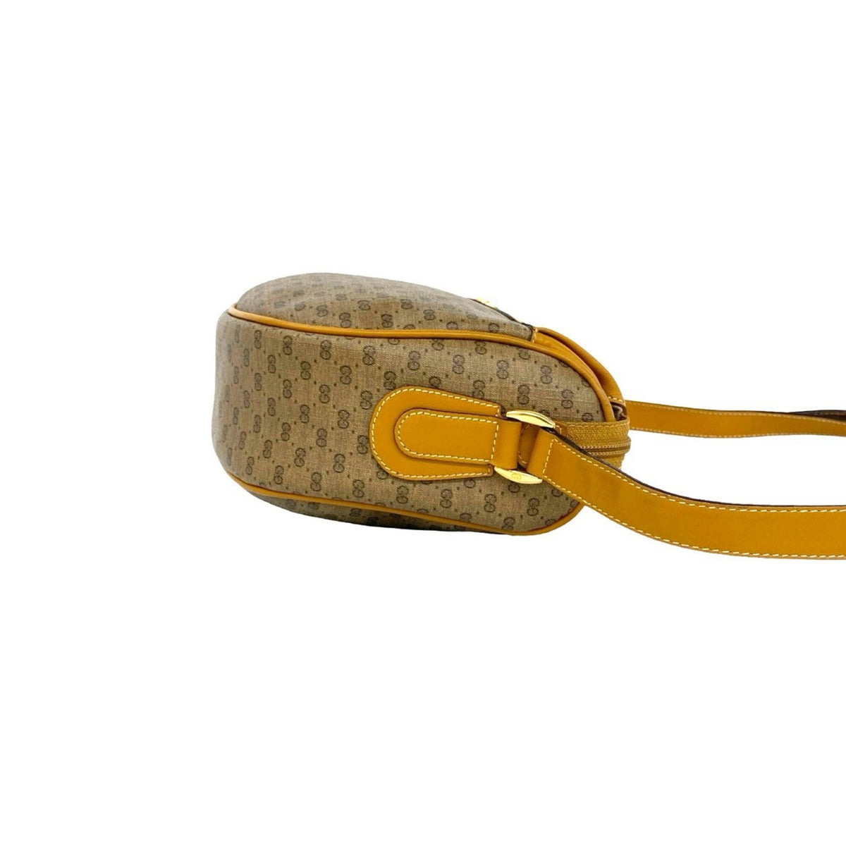 Gucci Brown Green Red Color Leather Pvc Pochette Shoulder Bag (Pre-Owned)