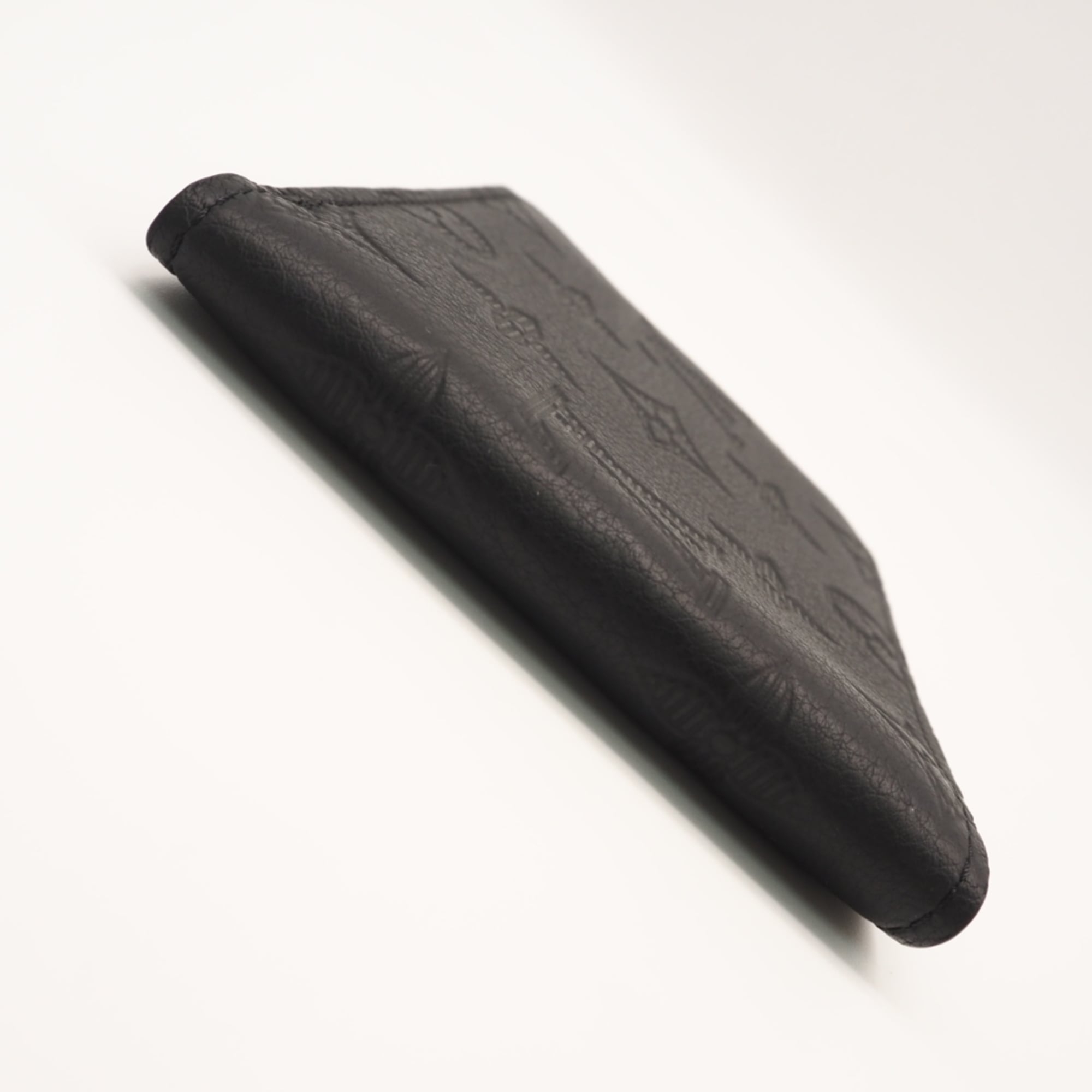 Louis Vuitton Monogram Shadow Black Leather Wallet (Bi-Fold) (Pre-Owned)