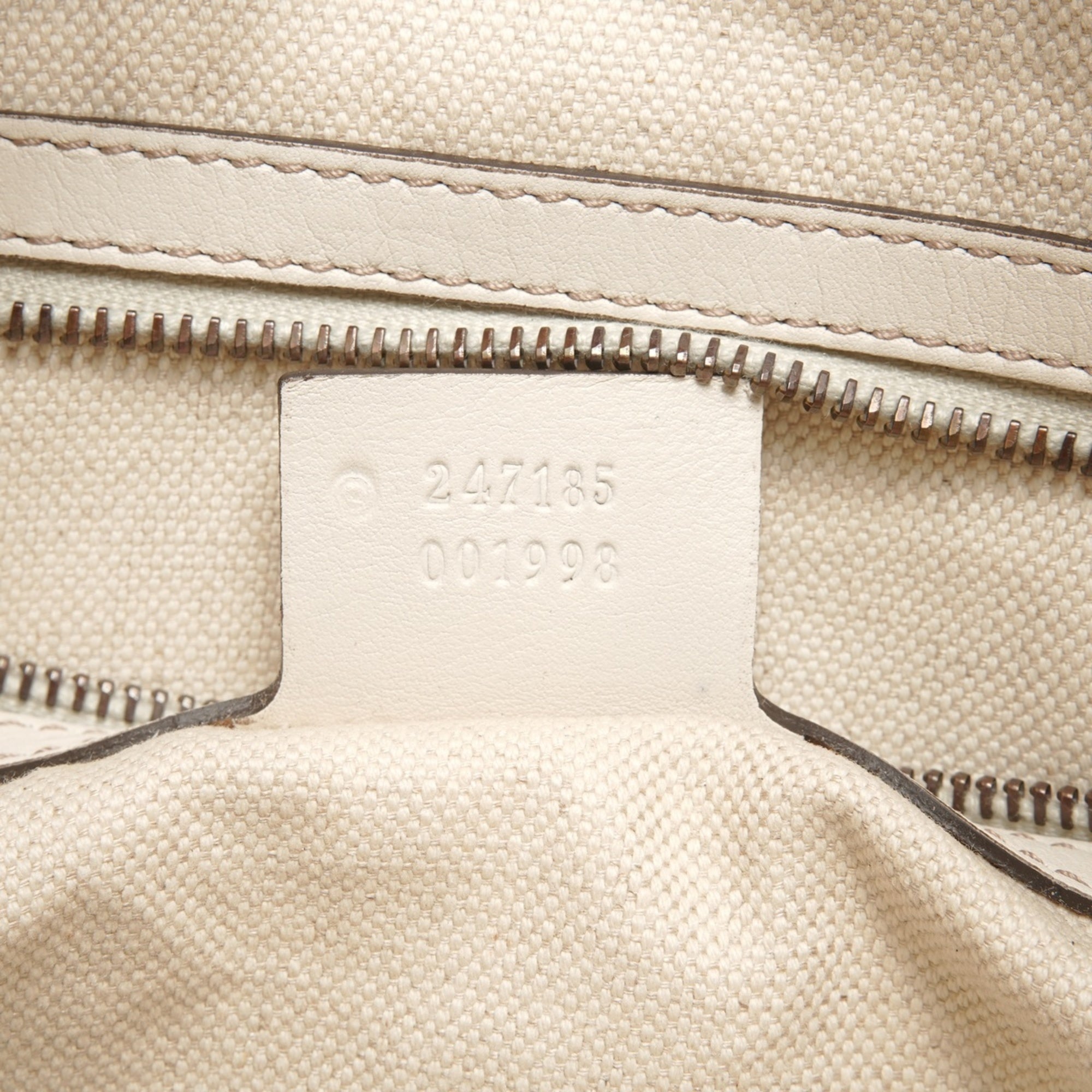 Gucci White Shoulder Bag Tote Bag (Pre-Owned)
