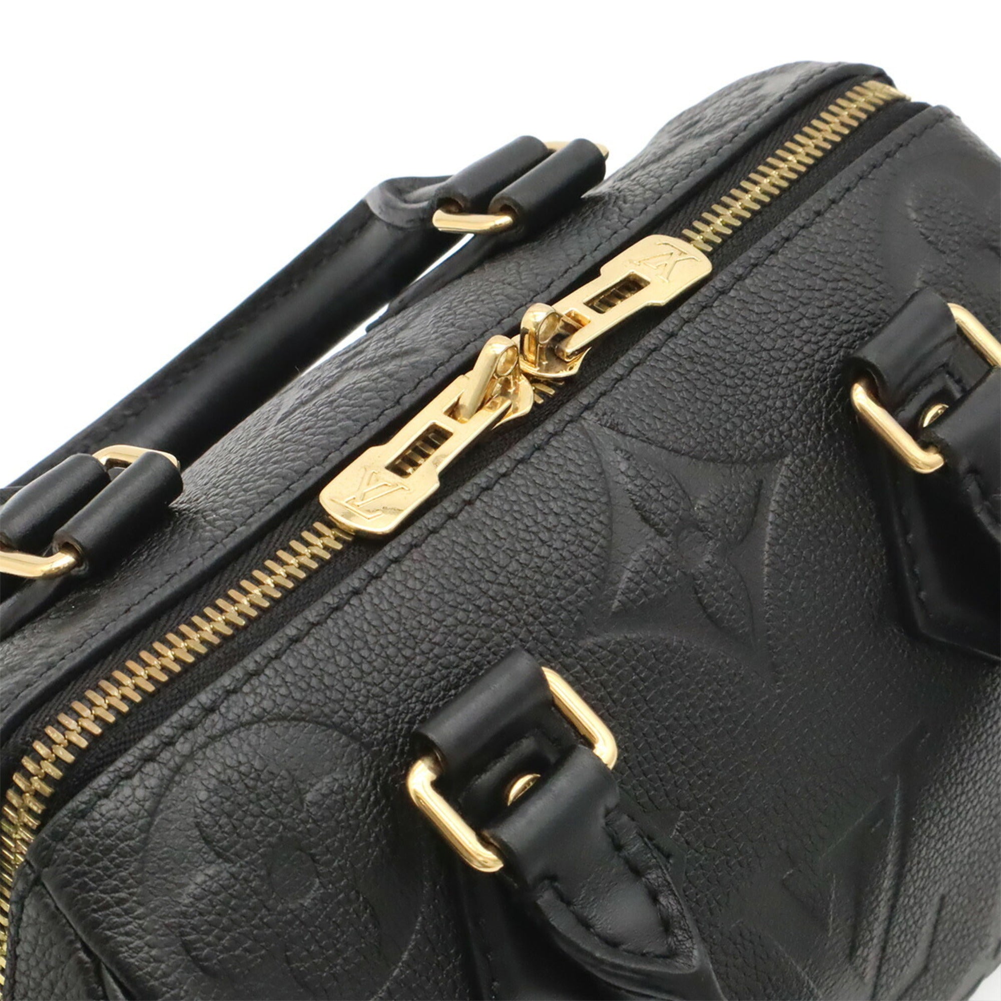 Louis Vuitton Black Noir Leather Handbag Shoulder Bag (Pre-Owned)
