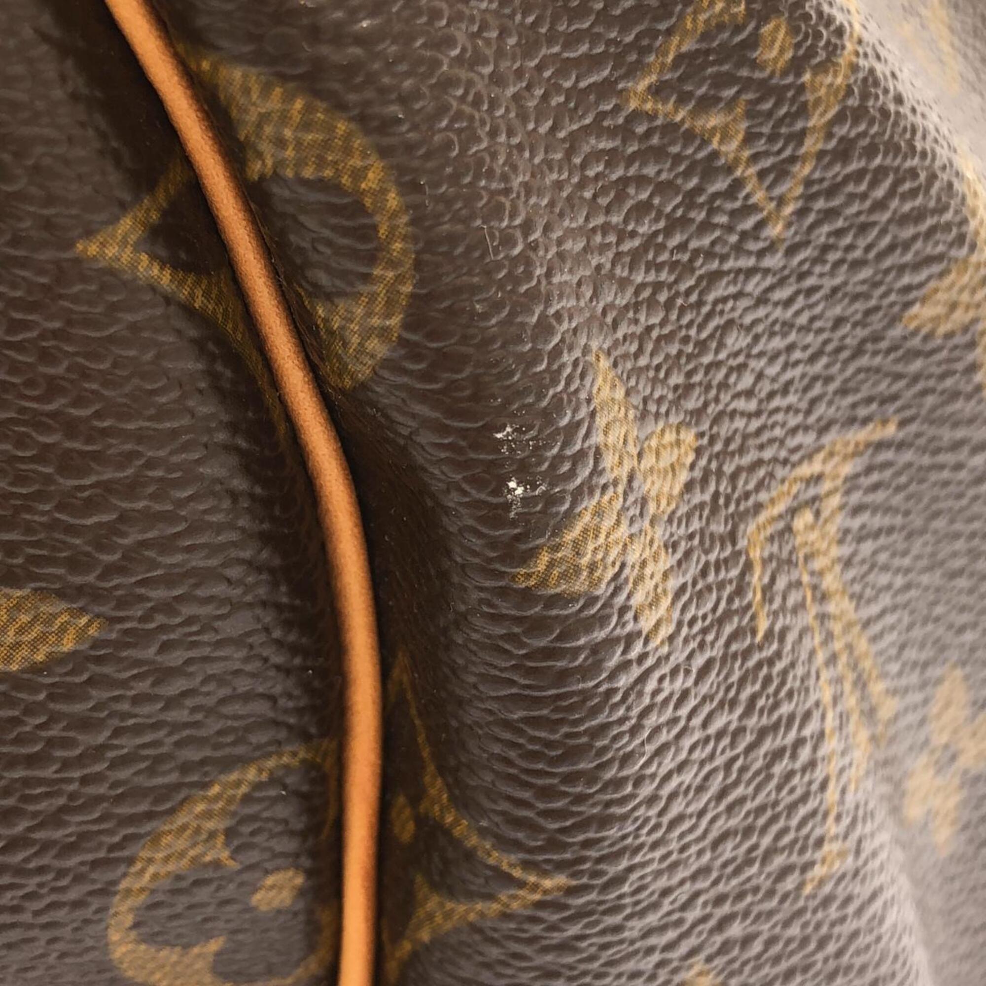 Louis Vuitton Marron Coated Canvas Boston Bag (Pre-Owned)