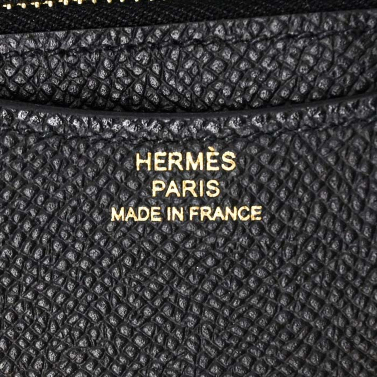 Hermes Constance Black Epsom Leather Wallet (Bi-Fold) (Pre-Owned)