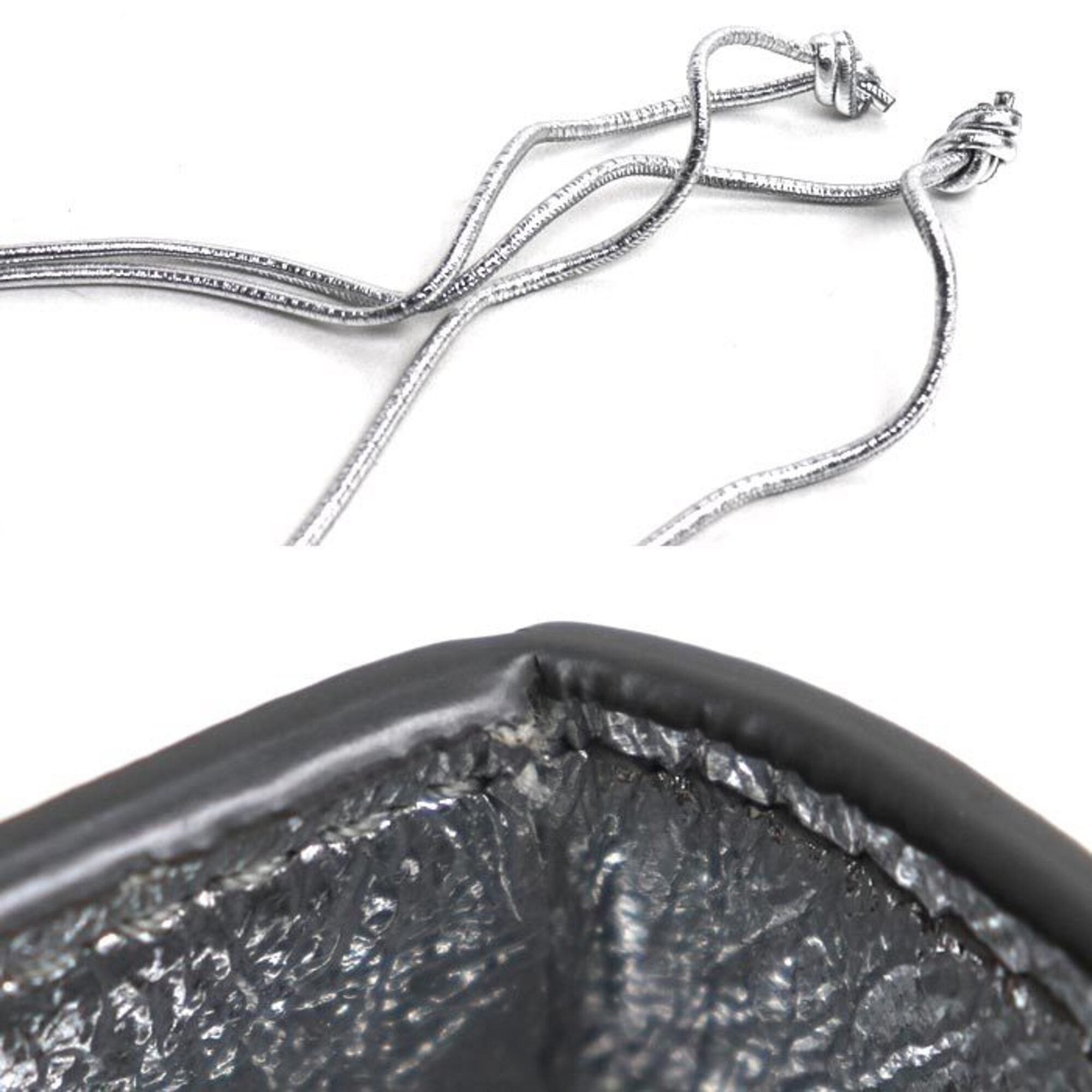 Bottega Veneta Silver Leather Shoulder Bag (Pre-Owned)