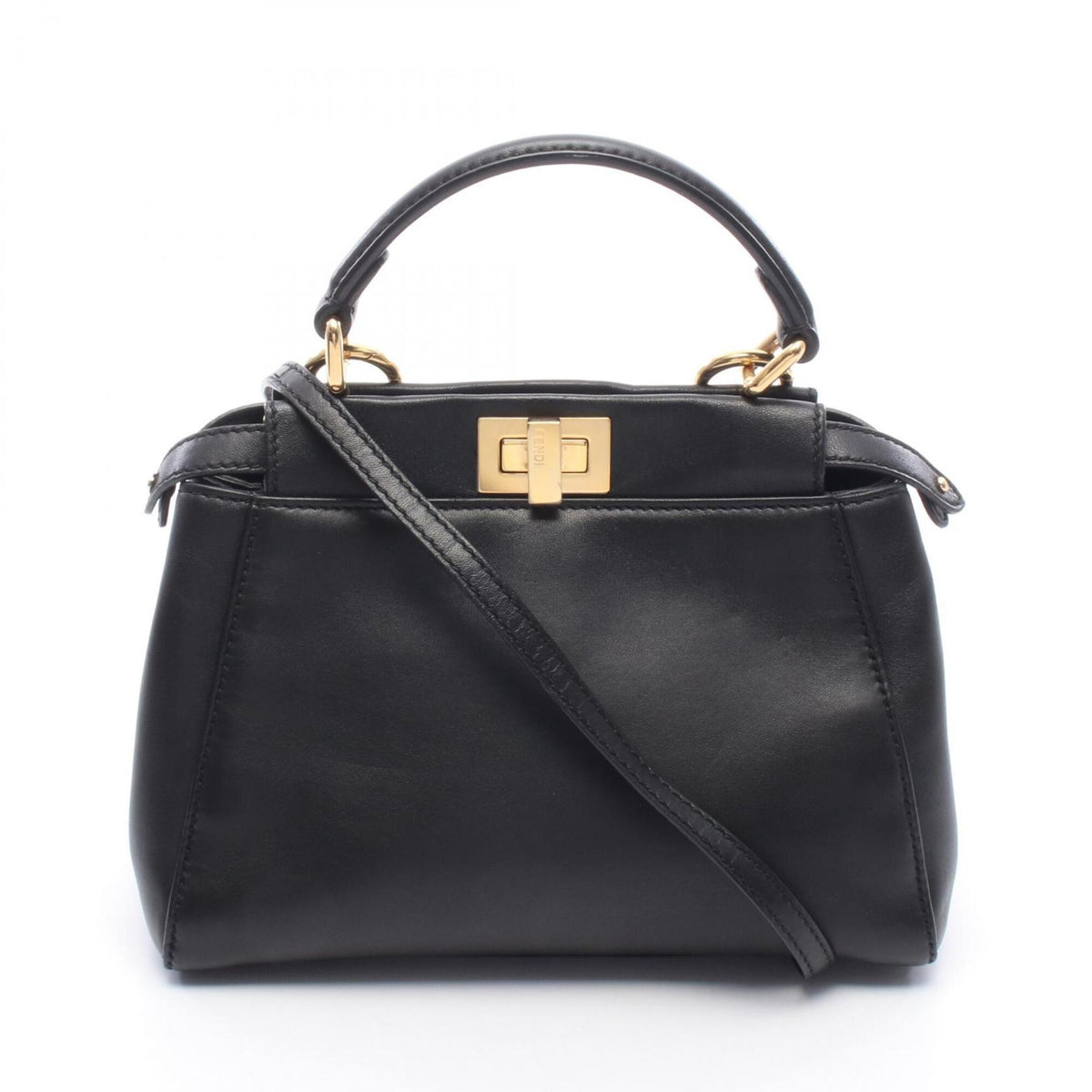 Fendi Black Leather Handbag (Pre-Owned)