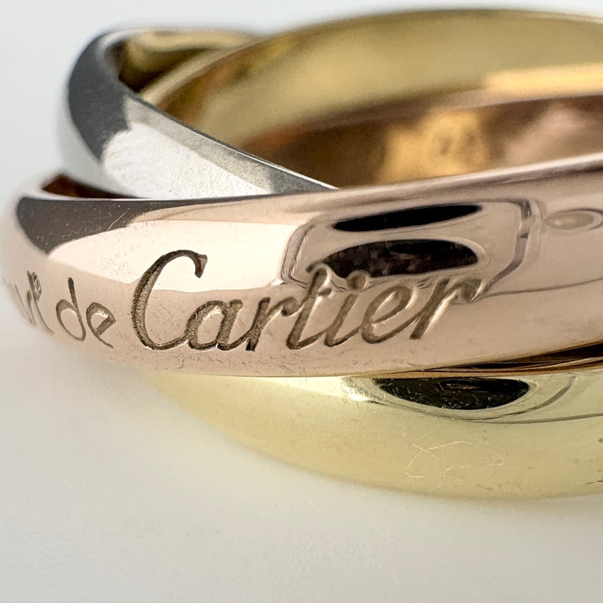 Cartier Yellow Gold (18K) Pink Gold (18K) White Gold (18K) Band Ring (Pre-Owned)