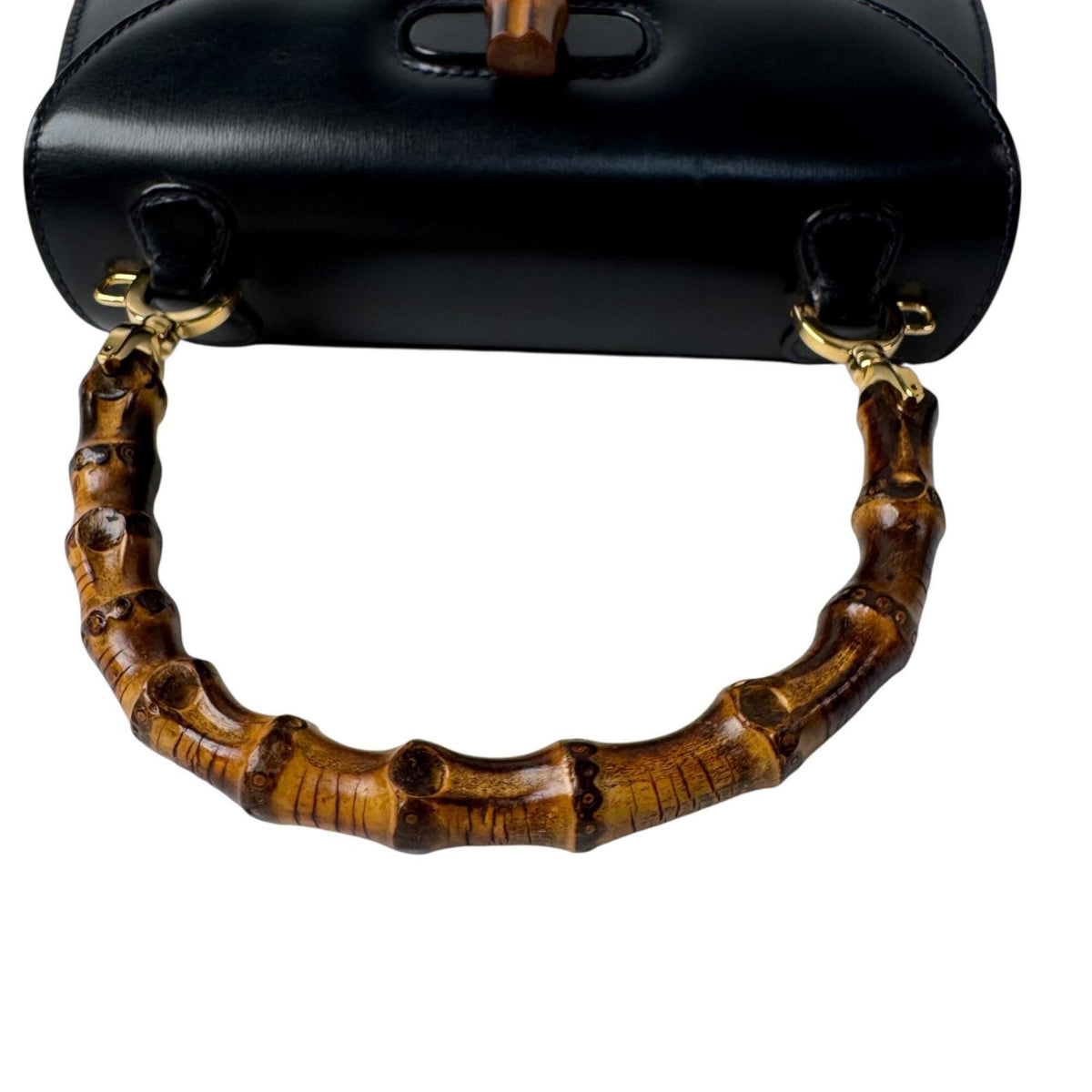 Gucci Black Leather Handbag Shoulder Bag (Pre-Owned)