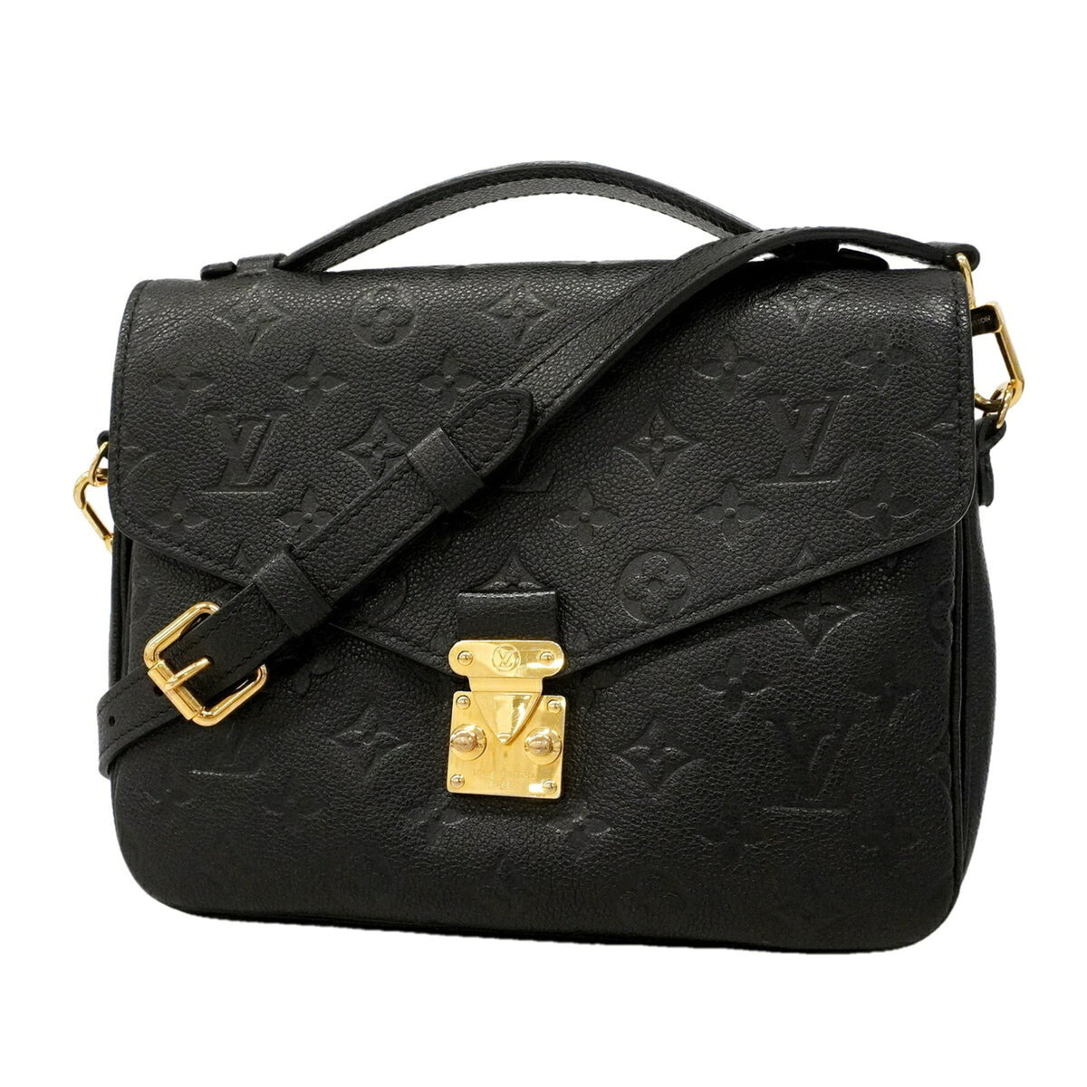 Louis Vuitton Noir Handbag (Pre-Owned)