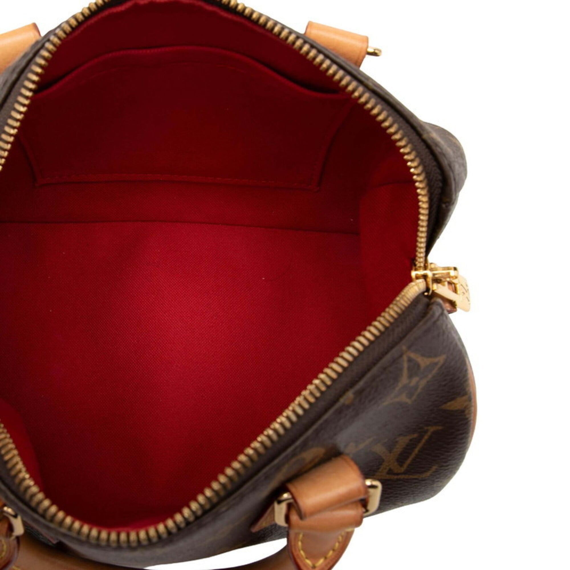 Louis Vuitton Brown Pvc Leather Boston Bag Handbag Shoulder Bag (Pre-Owned)