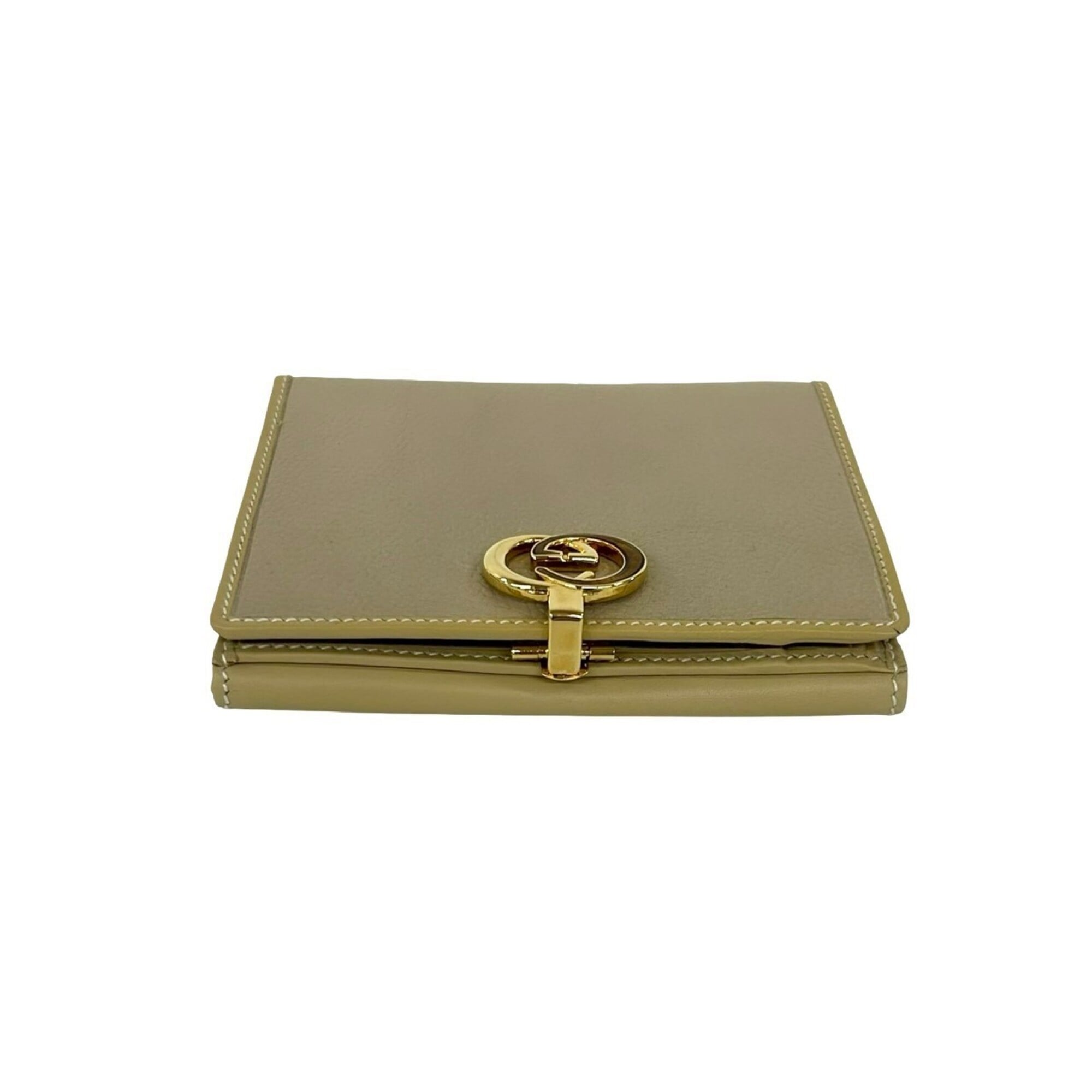 Gucci Beige Leather Wallet (Bi-Fold) (Pre-Owned)