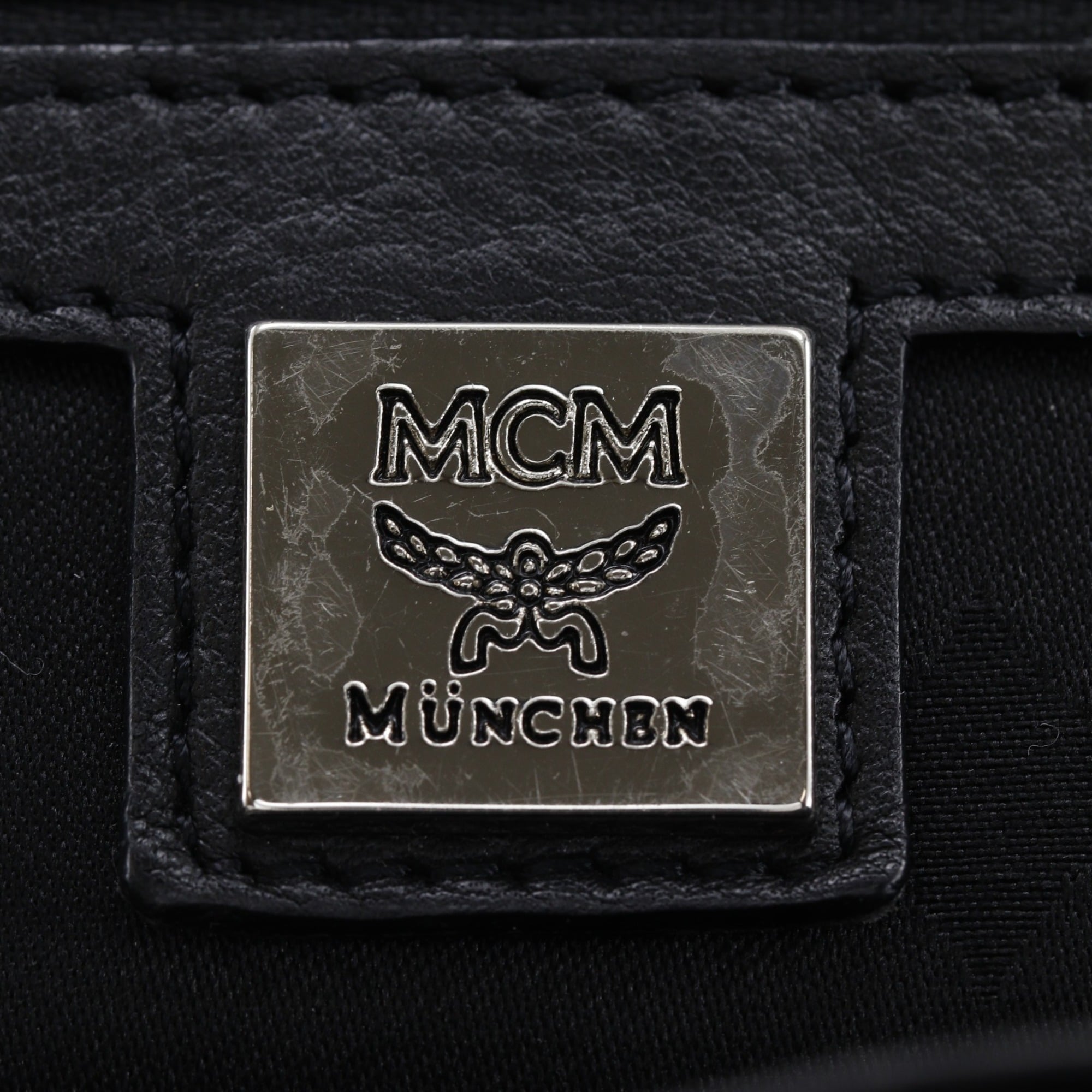 Mcm Black Pvc Backpack (Pre-Owned)