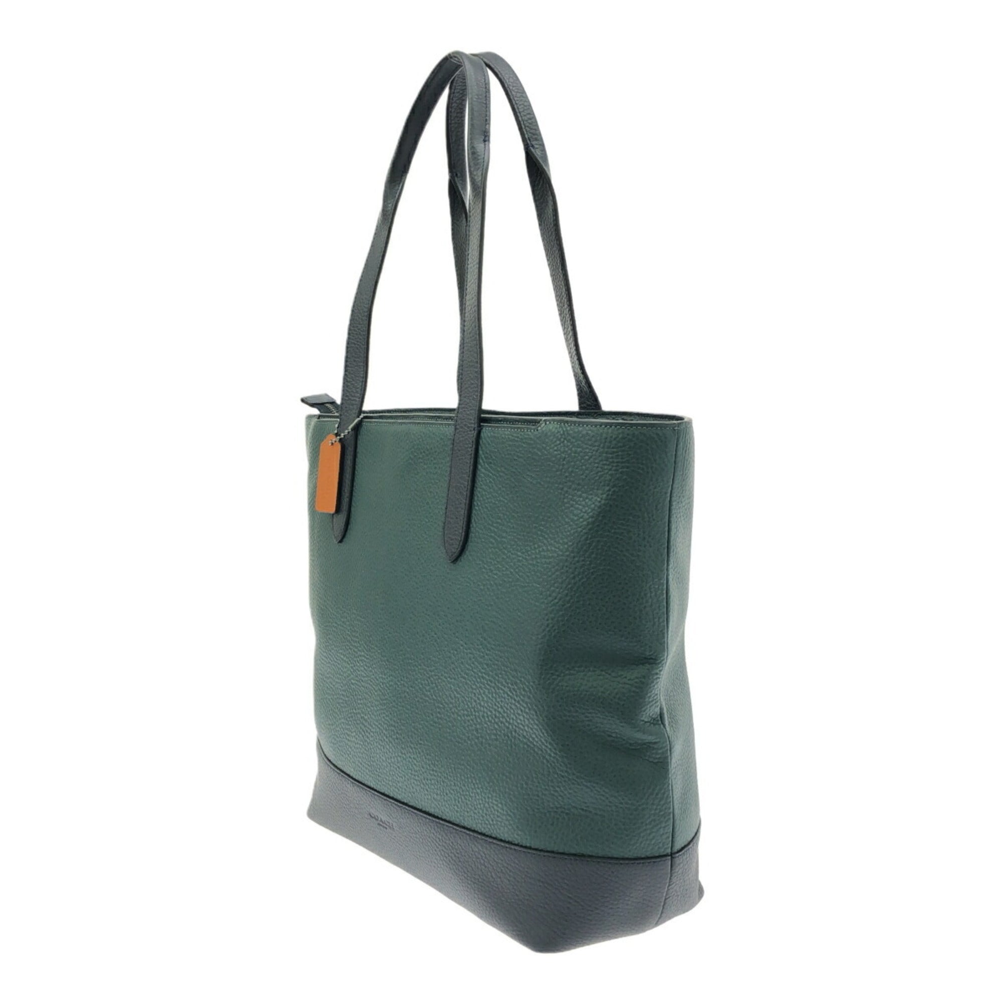 Coach Navy Leather Tote Bag (Pre-Owned)