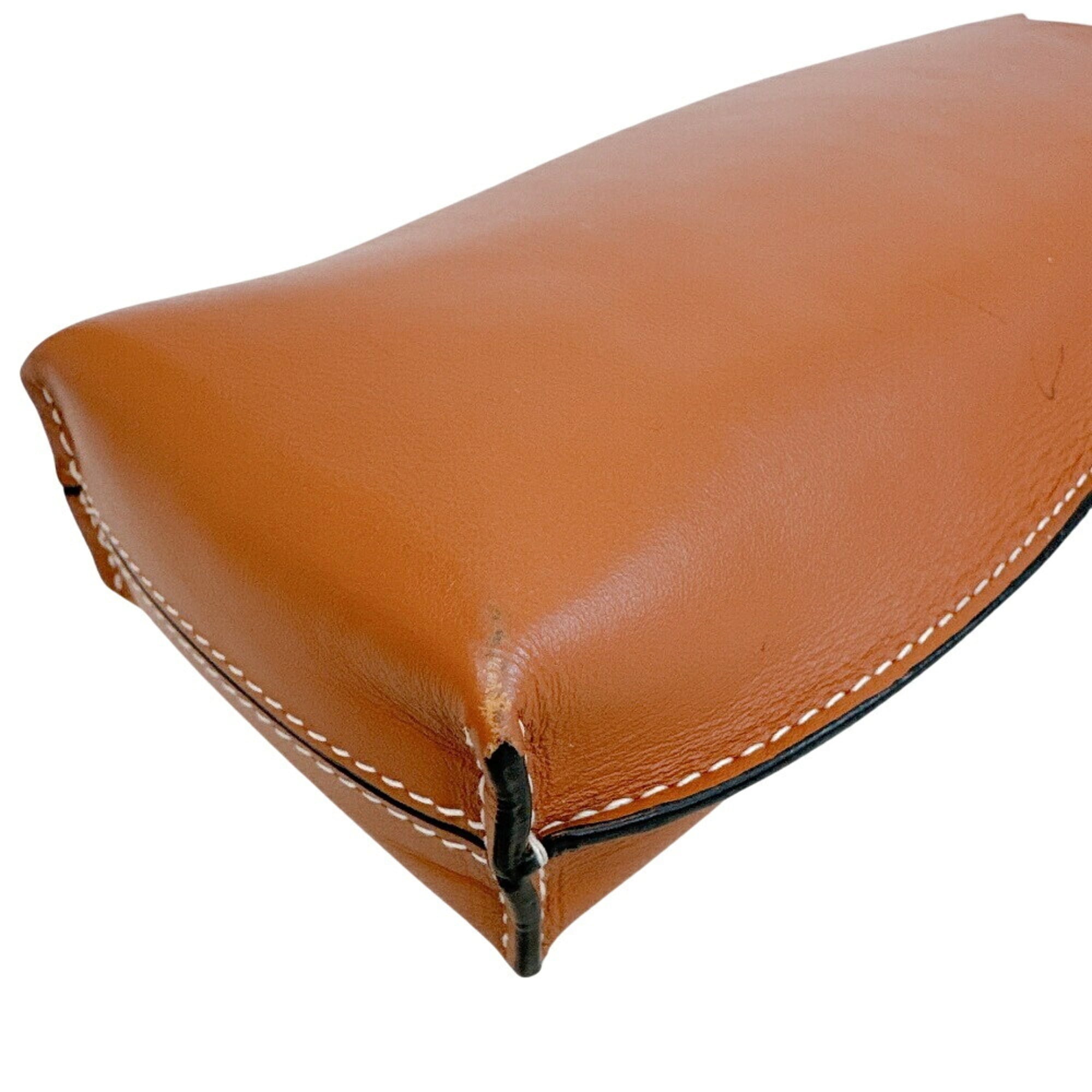 Loewe Brown Leather Pouch (Pre-Owned)