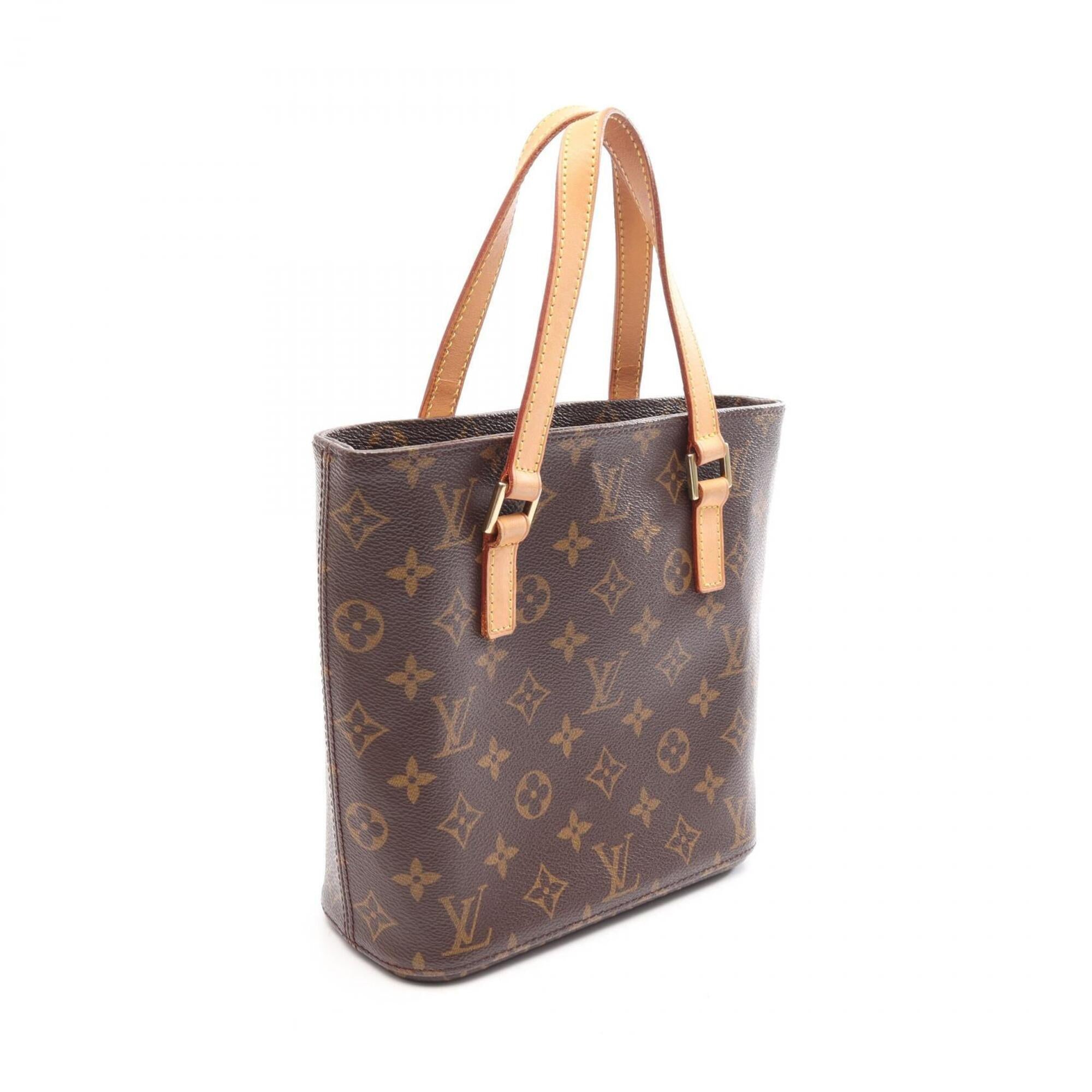 Louis Vuitton Brown Coated Canvas Pvc Monogram Leather Handbag (Pre-Owned)