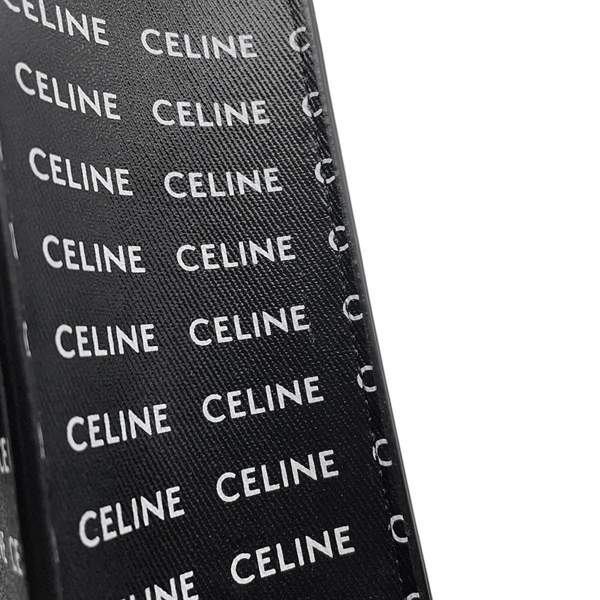 Celine Black White Leather Handbag Shoulder Bag (Pre-Owned)