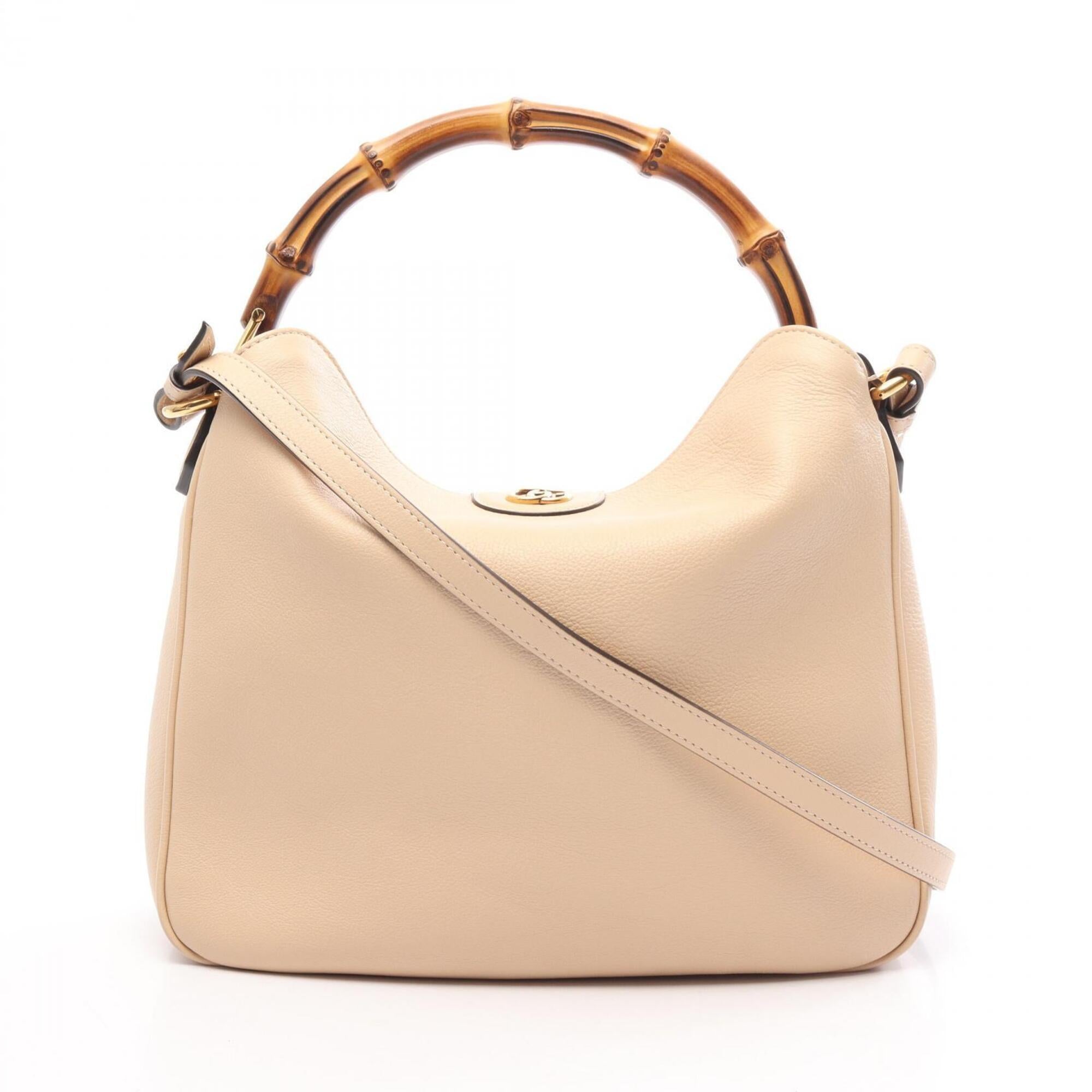 Gucci Beige Leather Handbag (Pre-Owned)