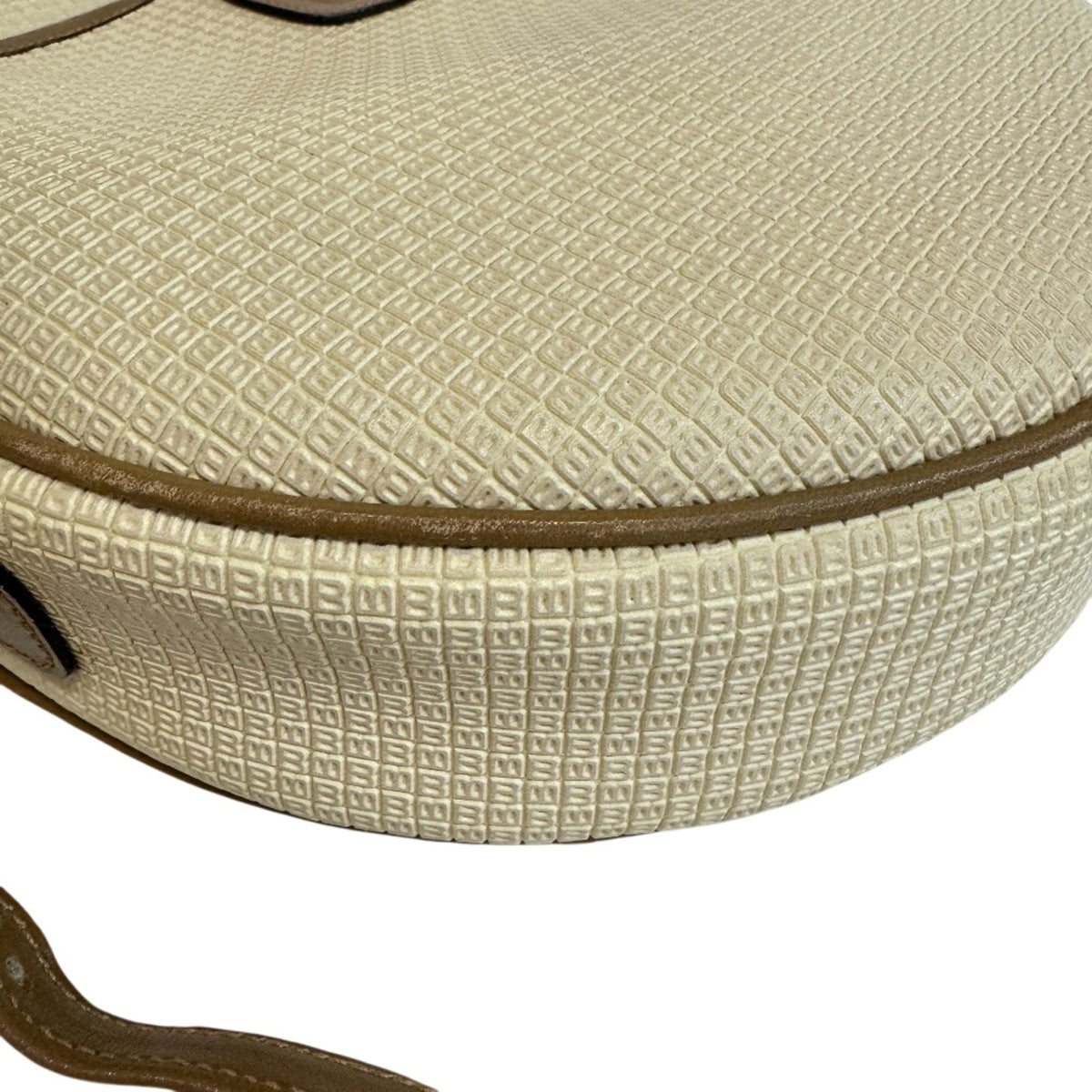Bally Beige Brown Pvc Leather Shoulder Bag (Pre-Owned)