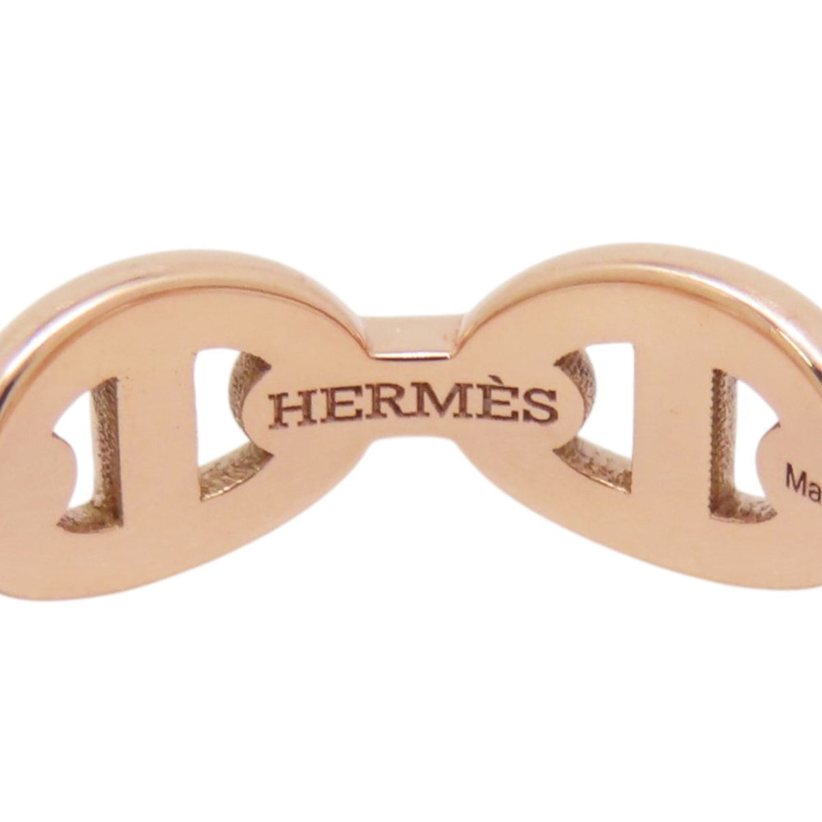 Hermes Pink Gold (18K) Band Ring (Pre-Owned)