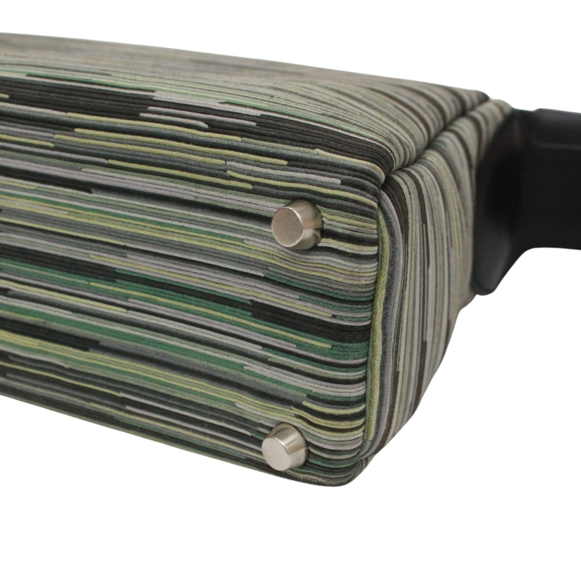 Hermes Black Green Vibrato Leather Leather Shoulder Bag (Pre-Owned)