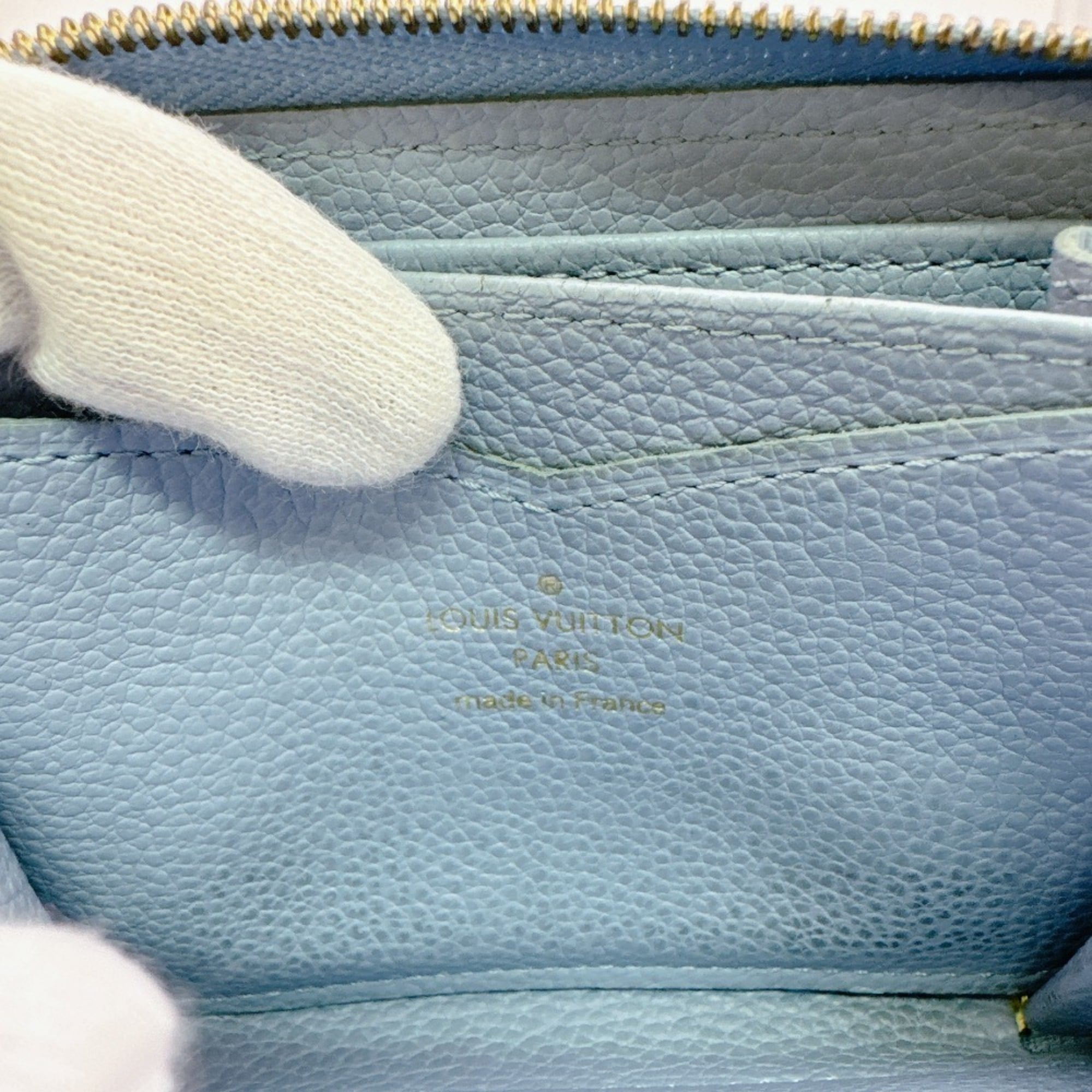 Louis Vuitton Monogram Empreinte Blue Monogram Empreinte Wallet (Bi-Fold) (Pre-Owned)