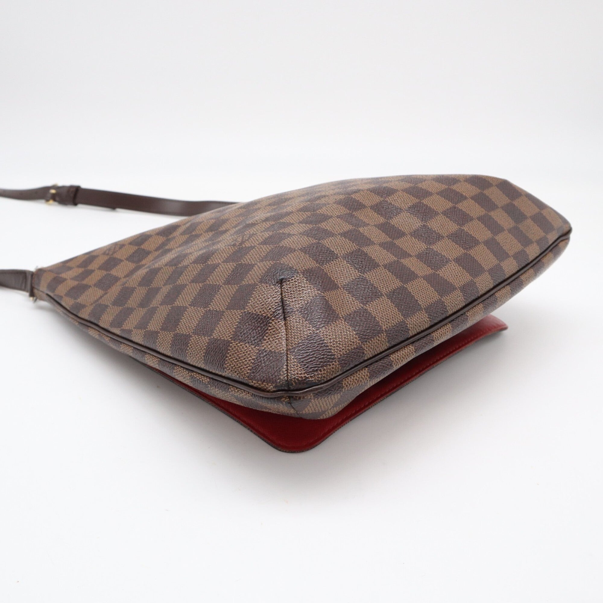 Louis Vuitton Beige Brown Damier Canvas Leather Coated Canvas Shoulder Bag (Pre-Owned)