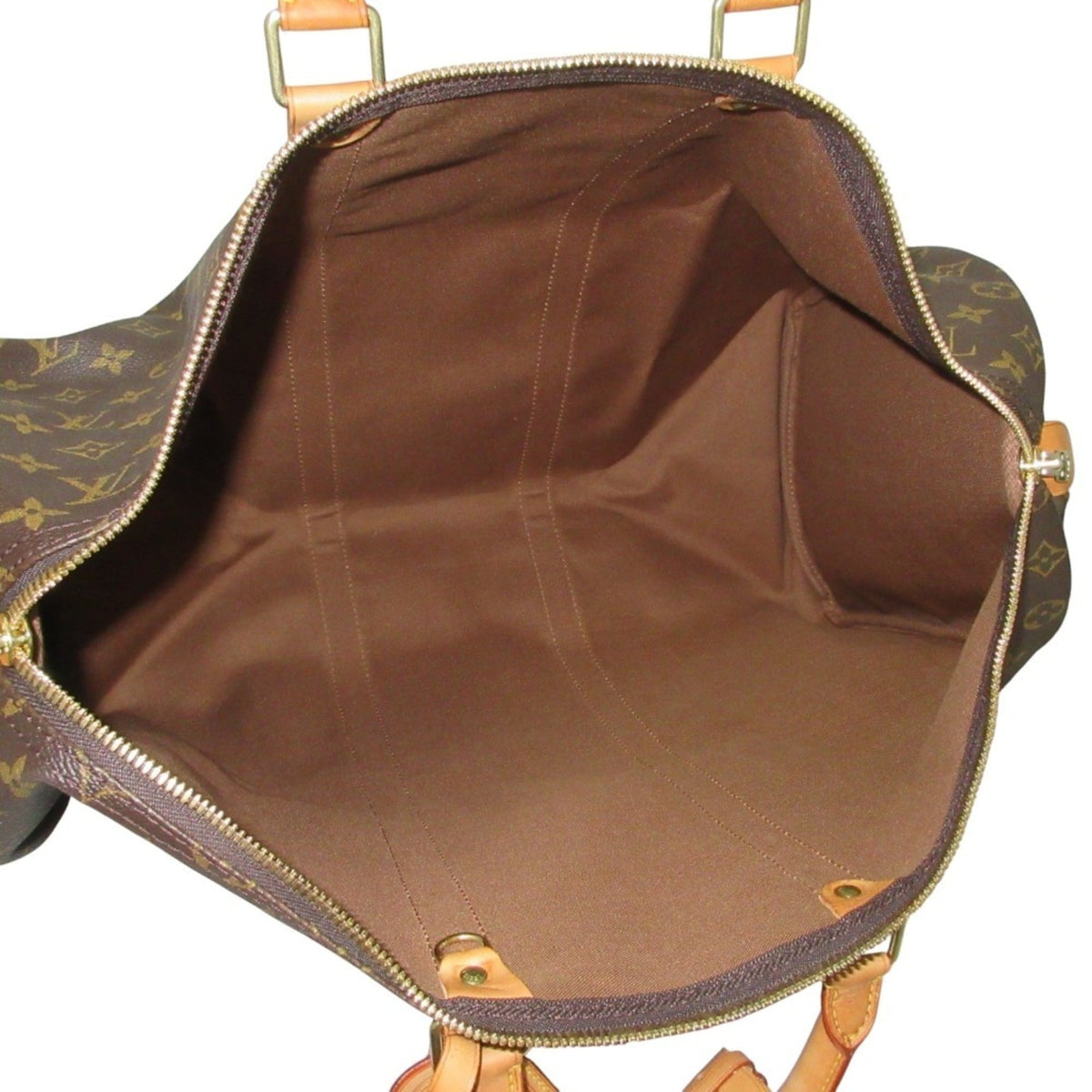 Louis Vuitton Brown Monogram Canvas Boston Bag (Pre-Owned)