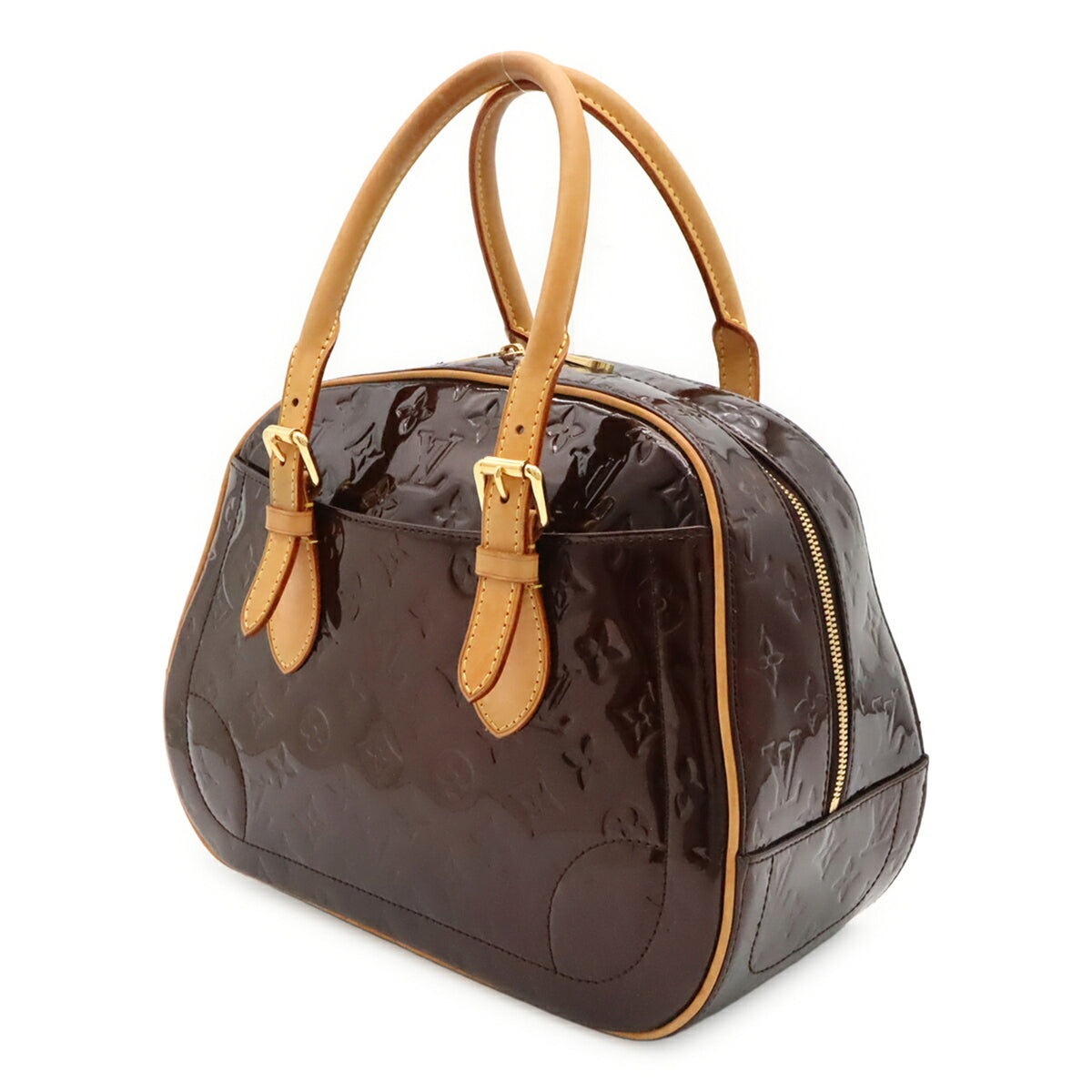 Louis Vuitton Amarante Leather Handbag Tote Bag (Pre-Owned)