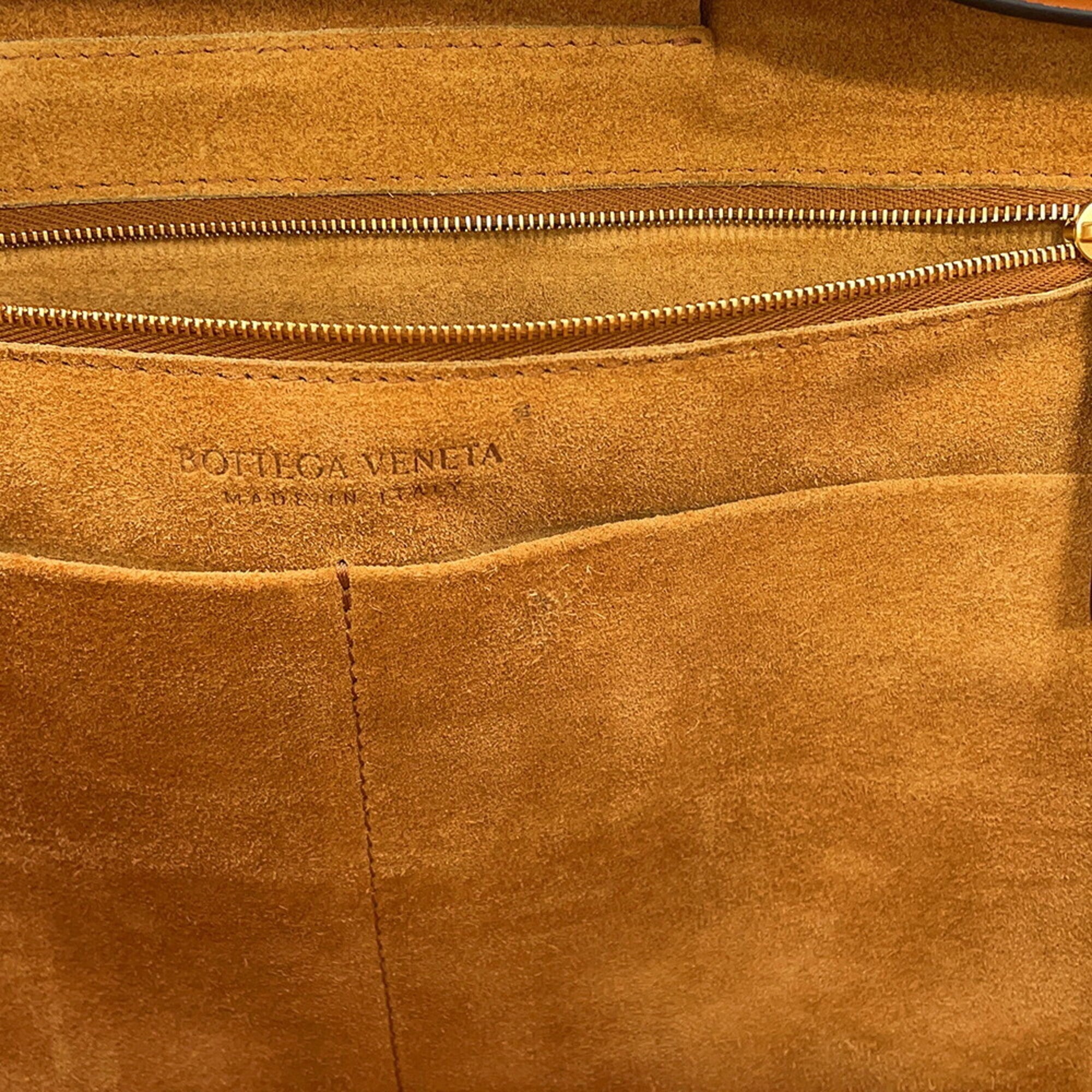Bottega Veneta Brown Intrecciato Handbag Tote Bag (Pre-Owned)