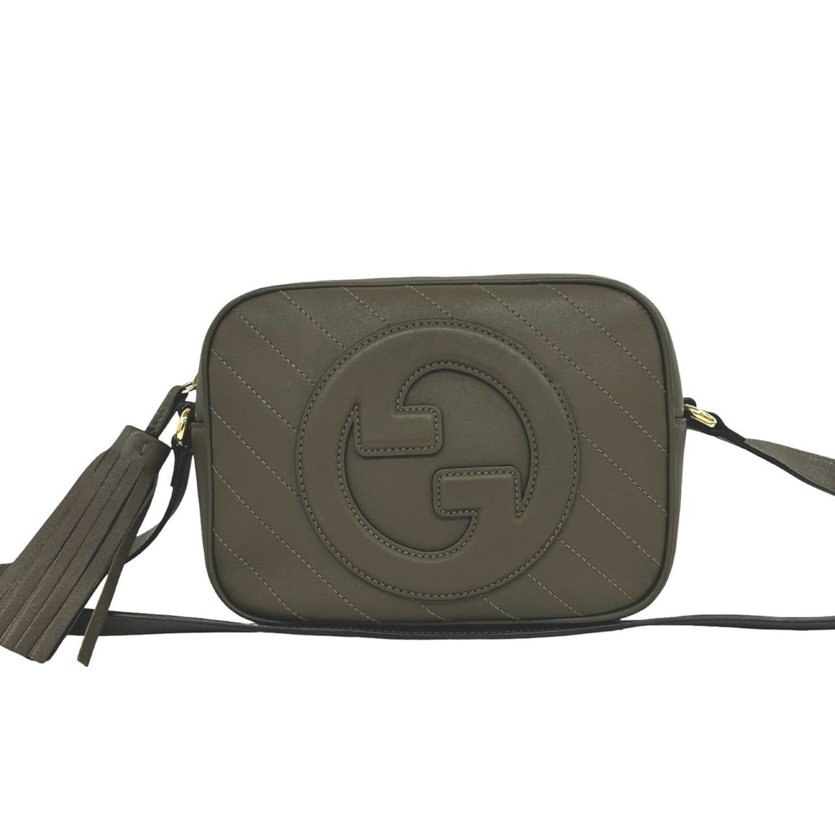 Gucci Brown Leather Pochette Shoulder Bag (Pre-Owned)